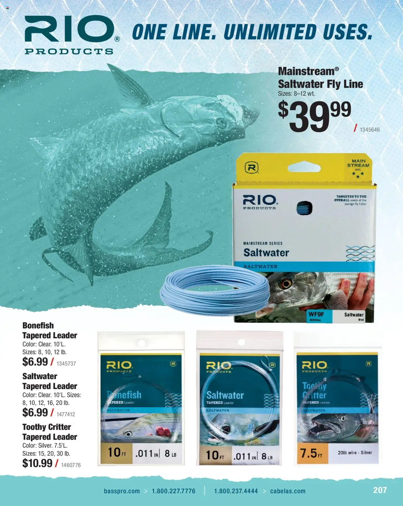 Cabela's Saltwater Specialist 25 - valid from 01.01.2025 | Page: 207 | Products: Wire, Fly Line