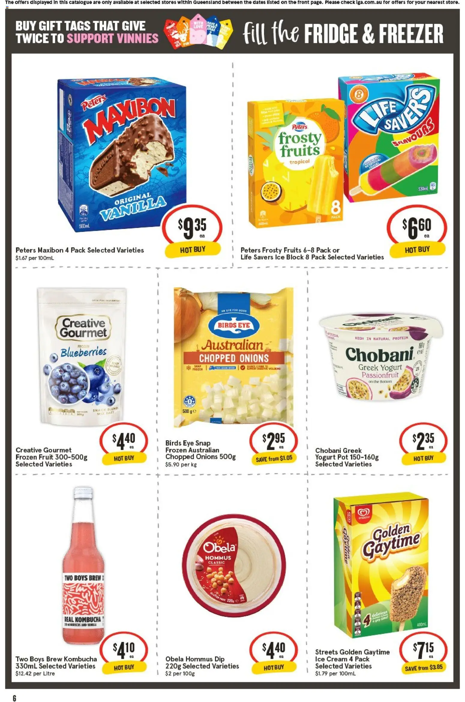 IGA catalogue - valid from 26.11.2025 | Page: 6 | Products: Passionfruit, Cream, Blueberries, Freezer