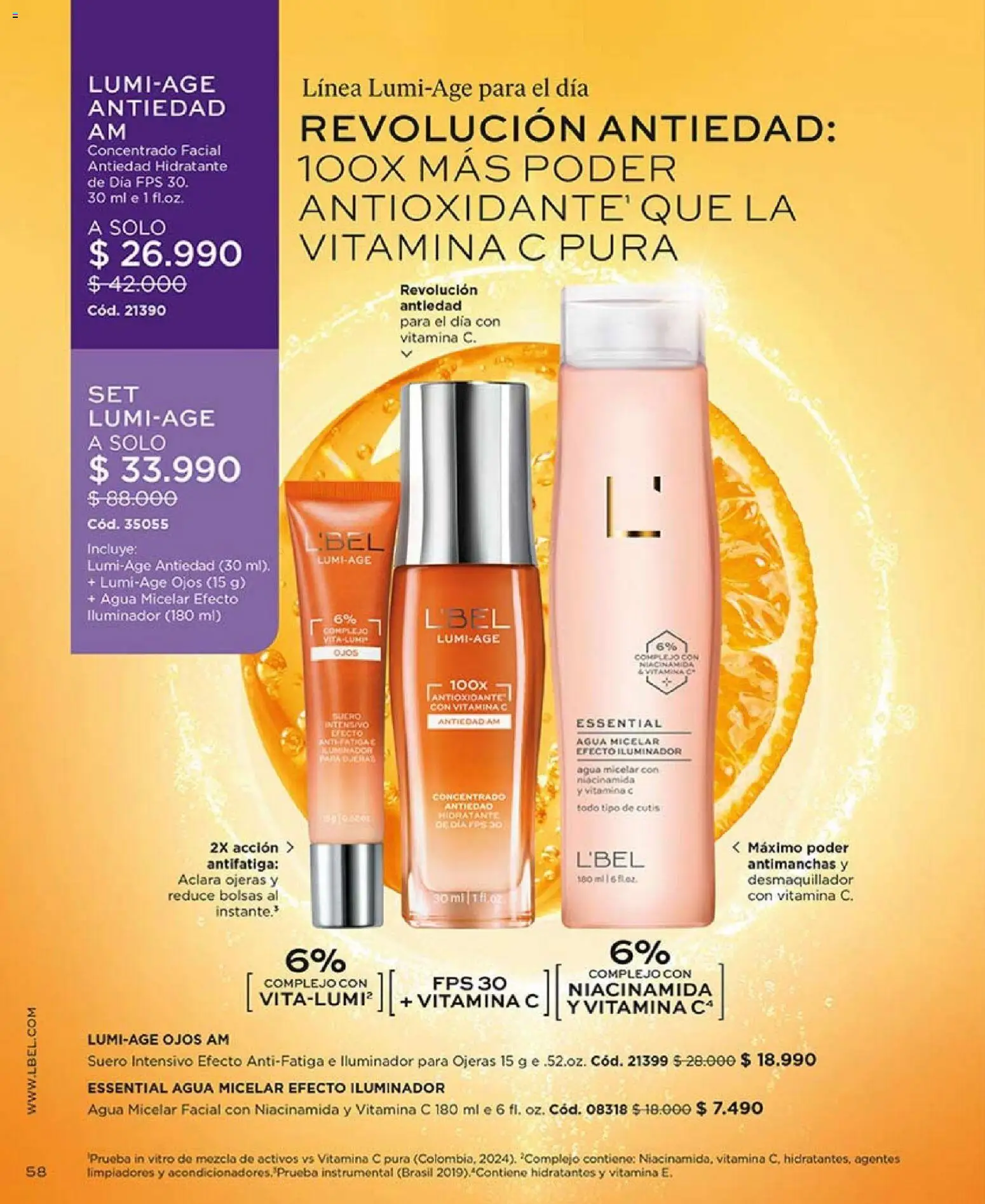 Catálogo L'Bel Campaña2x │ válido desde el 16.01.2026 | Página: 58 | Productos: Agua, Iluminador