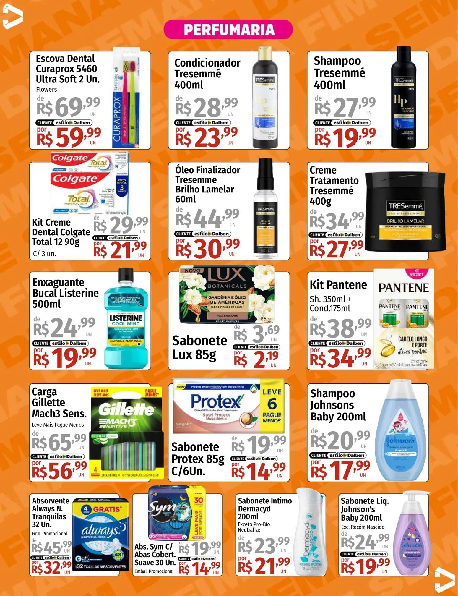 Supermercado Dalben Folheto - válido de 06.03.2026 | Página: 13 | Produtos: Shampoo, Macadâmia, Enxaguante bucal, Amêndoas