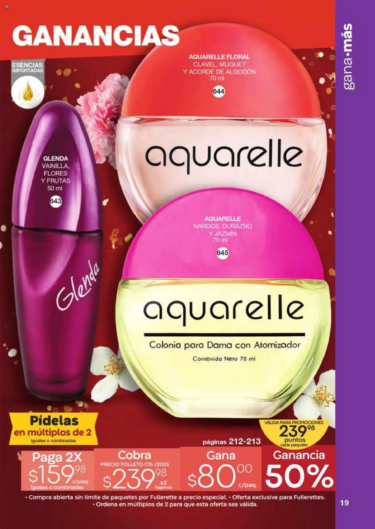 Nuevas ofertas de Fuller válidas en toda la República Mexicana desde el 29.10.2025. ¡Encuentra las mejores ofertas en Fuller - Revista Gana Más C15! | Página: 19 | Productos: Durazno, Esencias, Algodón