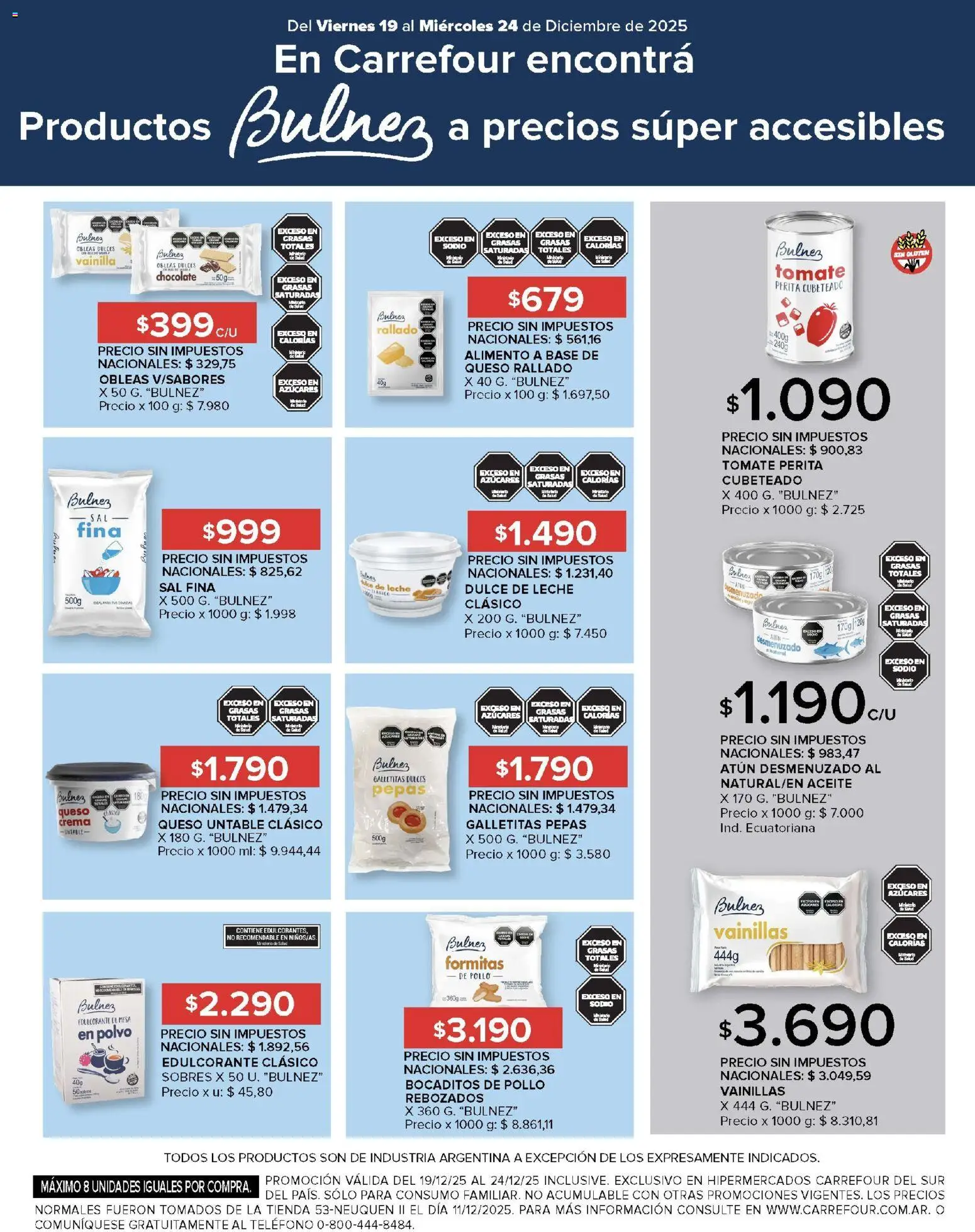Carrefour ofertas │ válido desde el 19.12.2025 | Página: 20 | Productos: Teléfono, Pollo, Queso, Crema