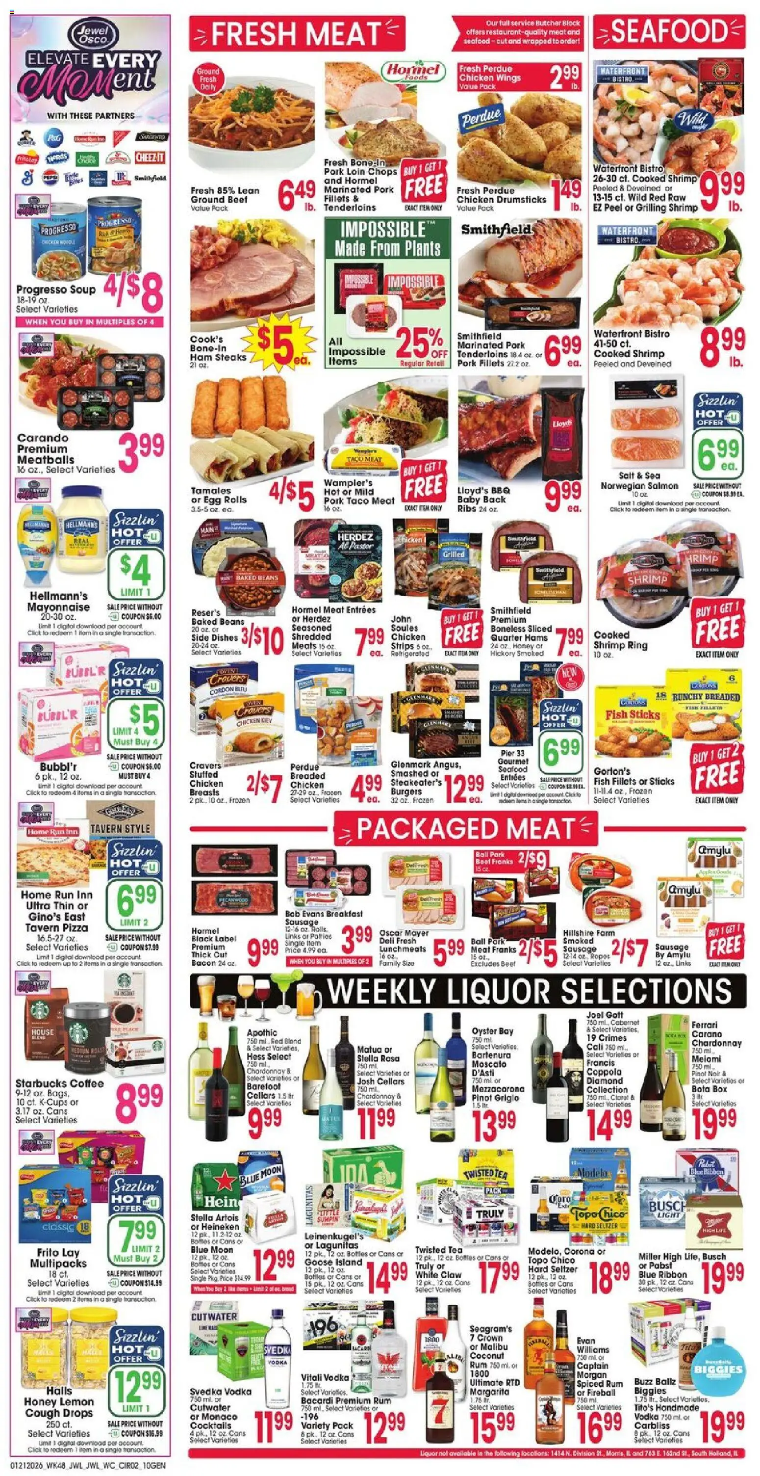 Jewel Osco Weekly Ad - IL - valid from 21.01.2026 | Page: 2 | Products: Box, Ham, Pizza, Pork
