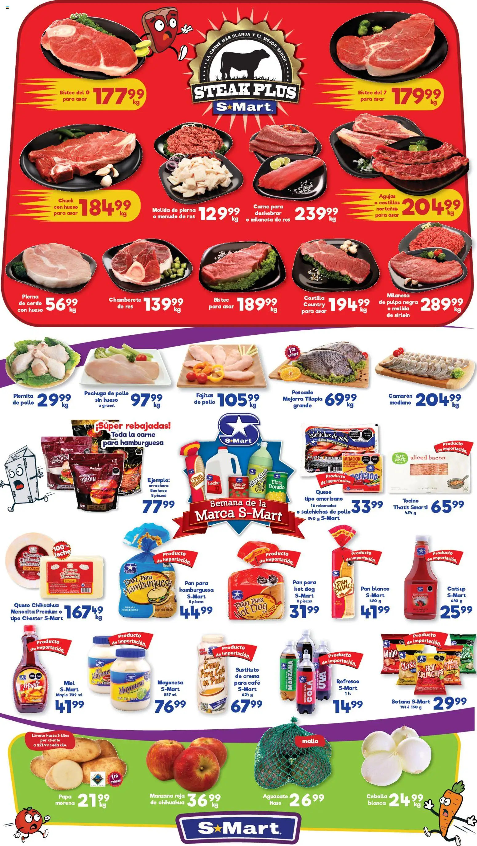 Nuevas ofertas de S-Mart válidas en toda la República Mexicana desde el 06.02.2026. ¡Encuentra las mejores ofertas en S-Mart folleto Nuevo Laredo! | Página: 1
