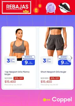 Vista previa Coppel catálogo válido desde el 01.10.2025 | Página: 4 | Productos: Top, Short