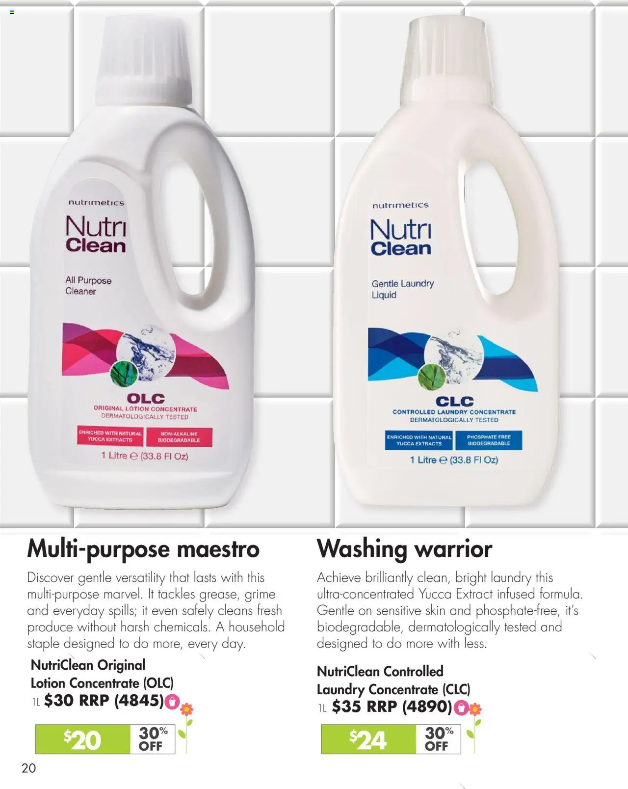 Nutrimetics catalogue - valid from 26.09.2025 | Page: 20 | Products: Household, Cleaner, Lotion, Sensitive skin