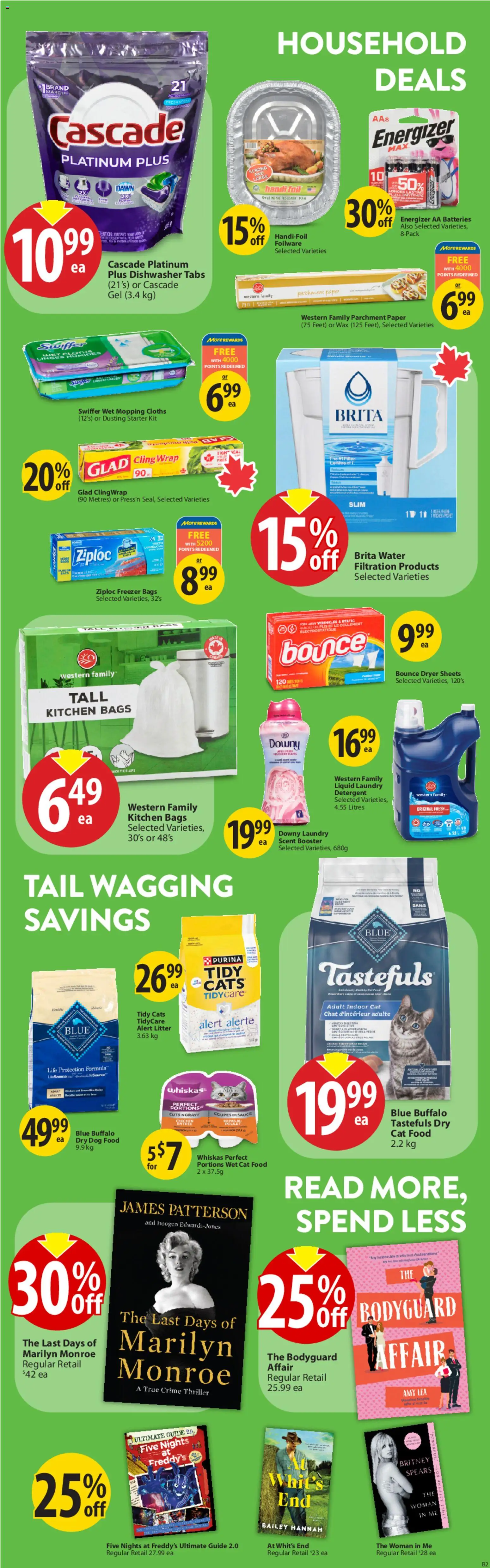 Save on foods flyer valid from 18.12.2025 | Page: 27 | Products: Freezer, Dryer, Dishwasher, Detergent