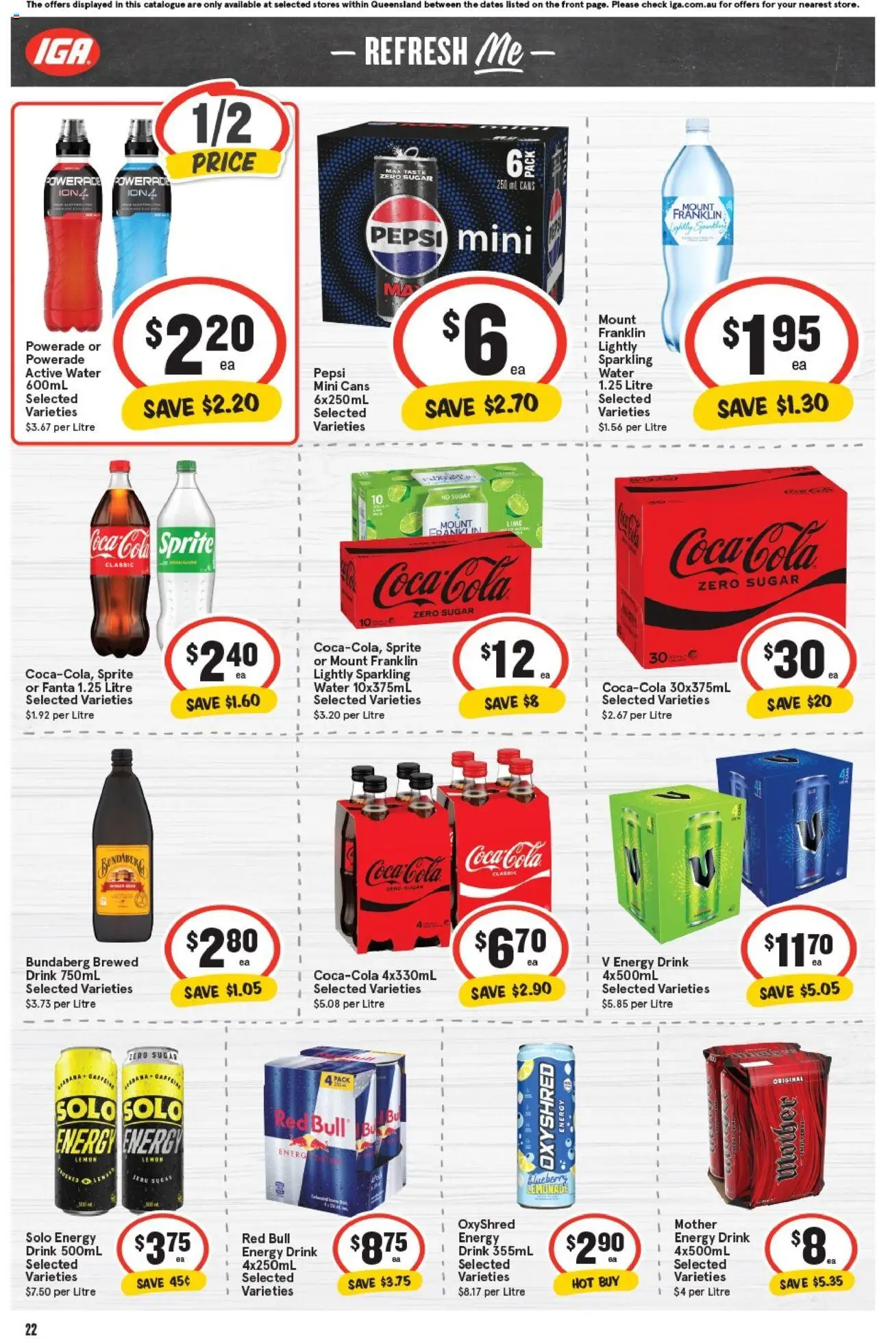 IGA catalogue - valid from 22.10.2025 | Page: 21 | Products: Pepsi, Sugar, Lemon, Lime