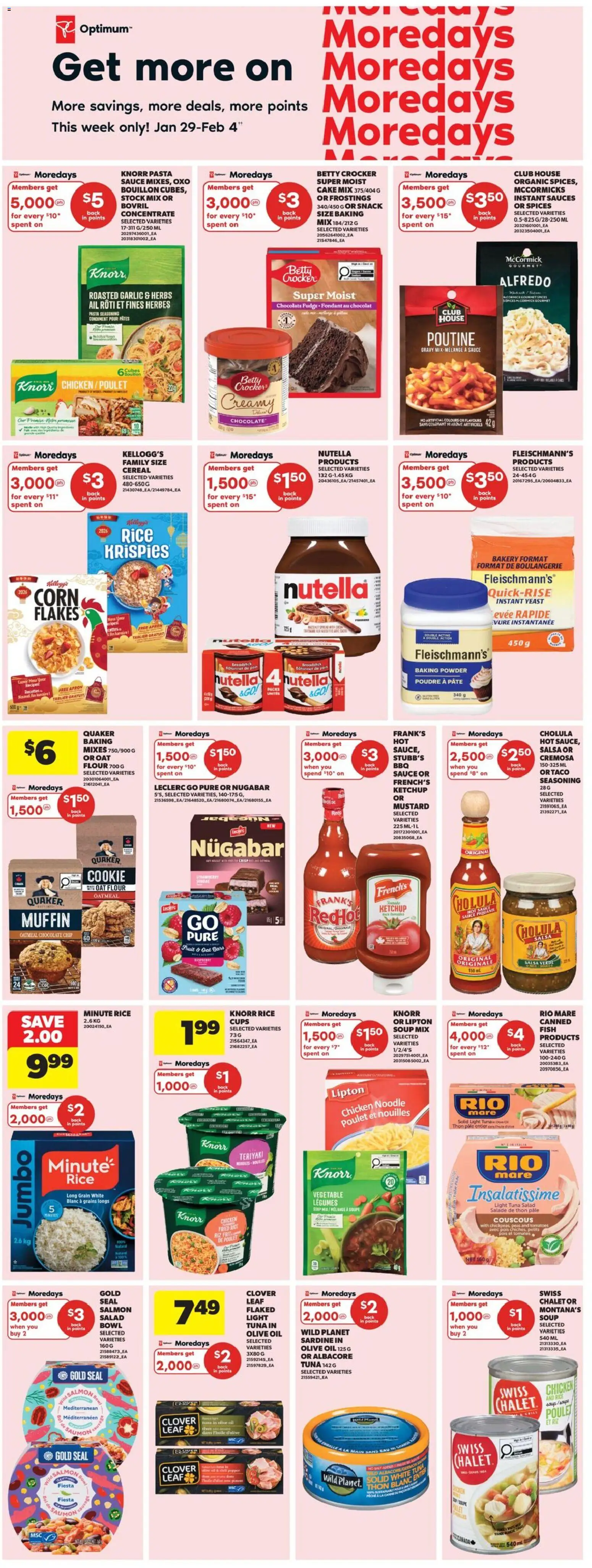 Real Canadian Superstore flyer valid from 29.01.2026 | Page: 11 | Products: Rice, Fish, Oil, Chocolate