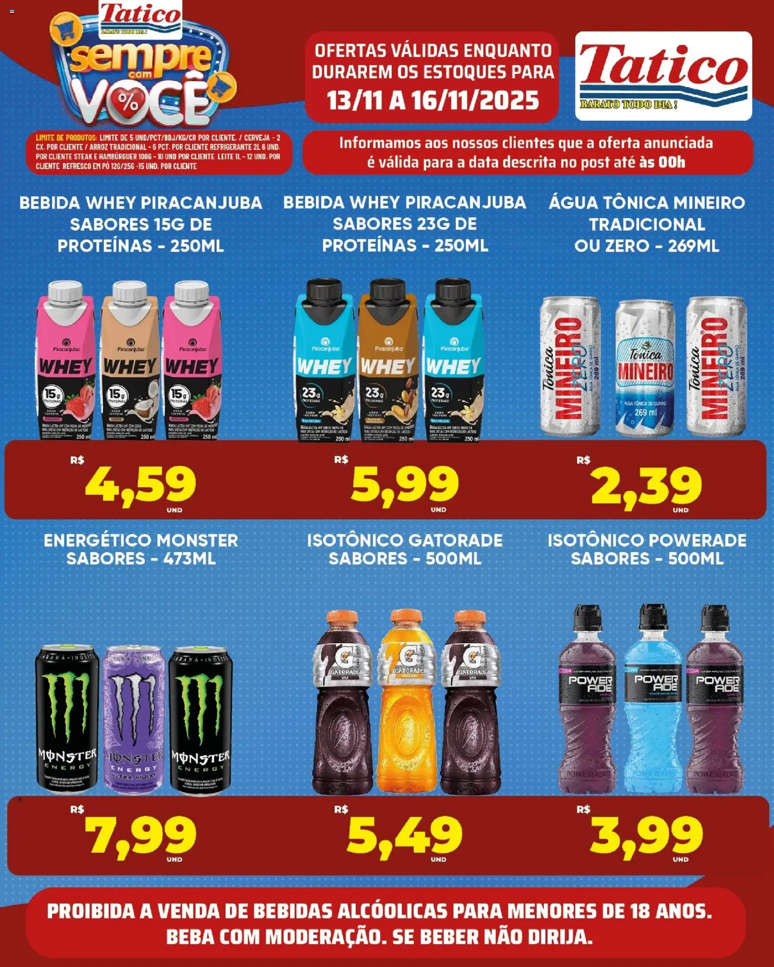 Tatico Folheto - válido de 17.11.2025 | Página: 34 | Produtos: Coco, Arroz, Bebida, Monster