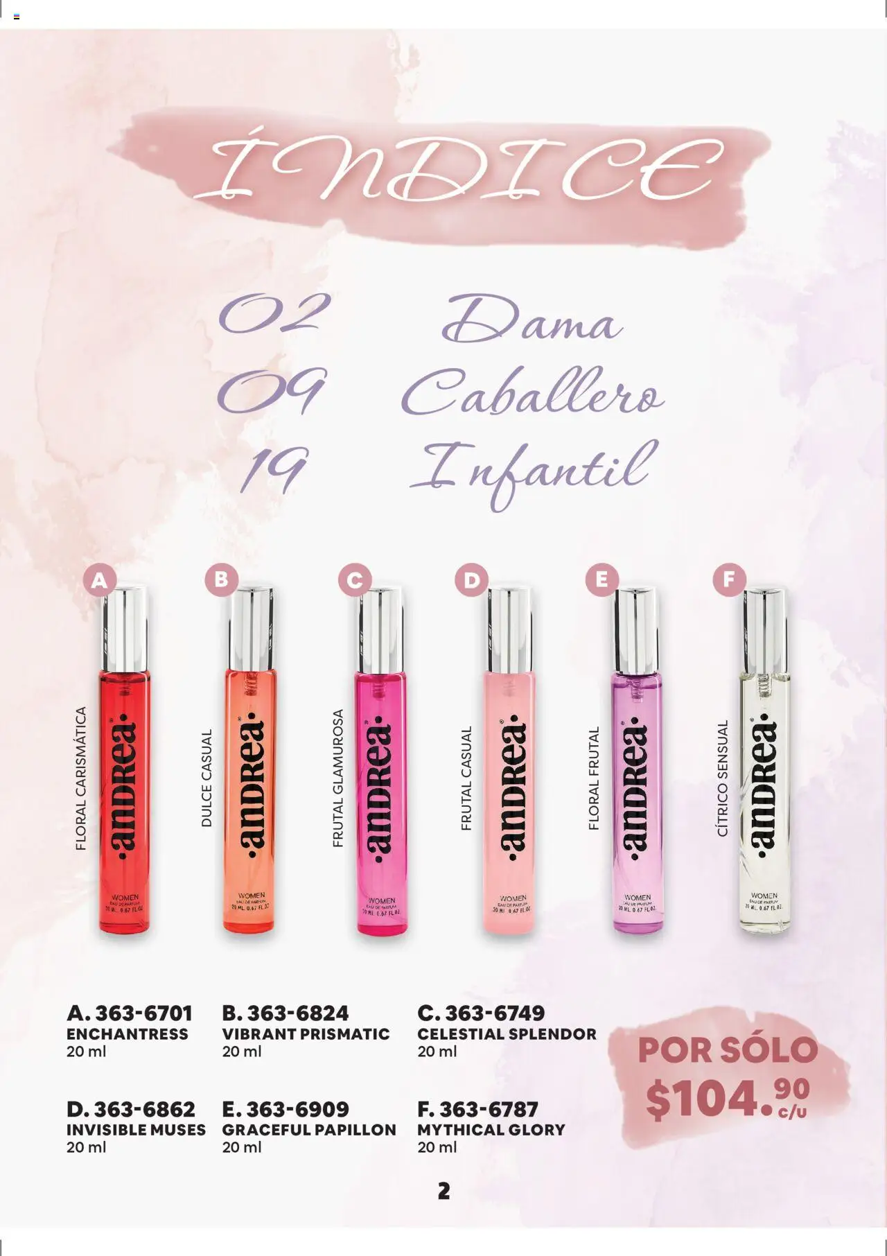 Nuevas ofertas de Andrea válidas en toda la República Mexicana desde el 28.09.2025. ¡Encuentra las mejores ofertas en Andrea - Catálogo Especial de Aromas ! | Página: 2