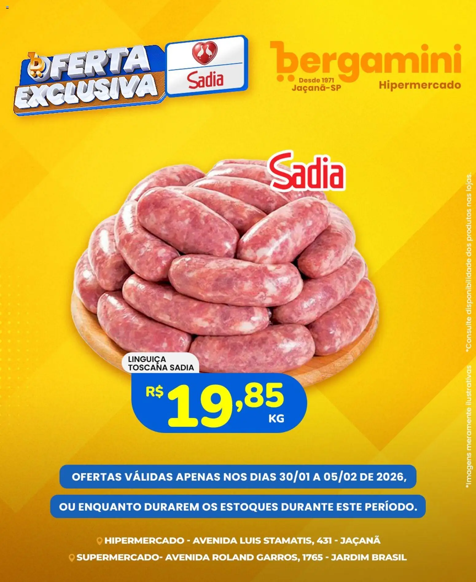 Supermercado Bergamini Folheto - válido de 30.01.2026 | Página: 2 | Produtos: Linguiça