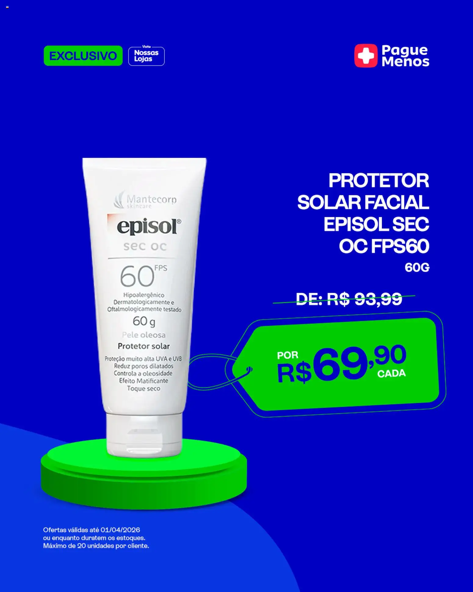 Pague Menos Folheto - válido de 02.03.2026 | Página: 5 | Produtos: Protetor solar