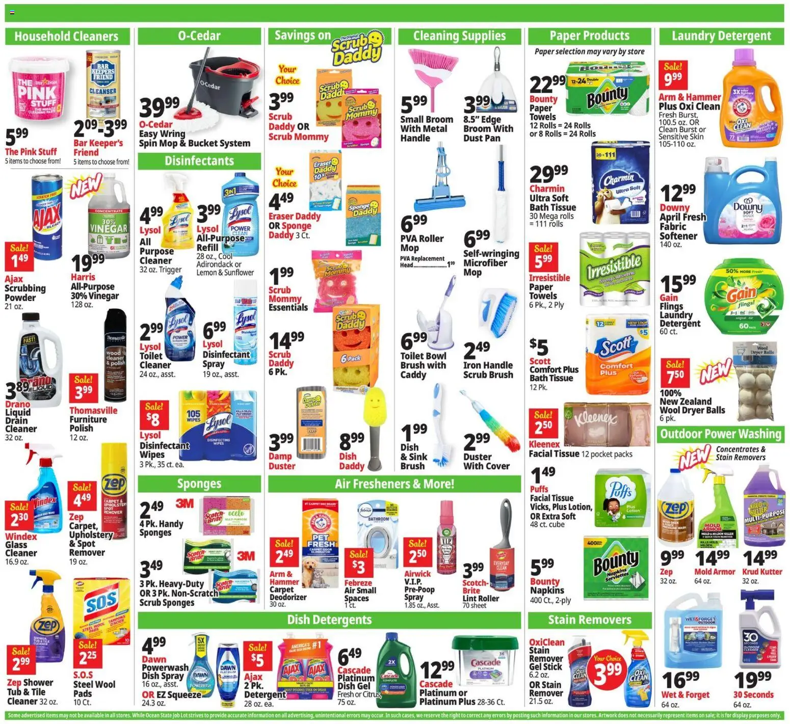 Ocean State Job Lot Weekly Ad - valid from 26.02.2026 | Page: 18 | Products: Vinegar, Shower, Detergent, Lemon