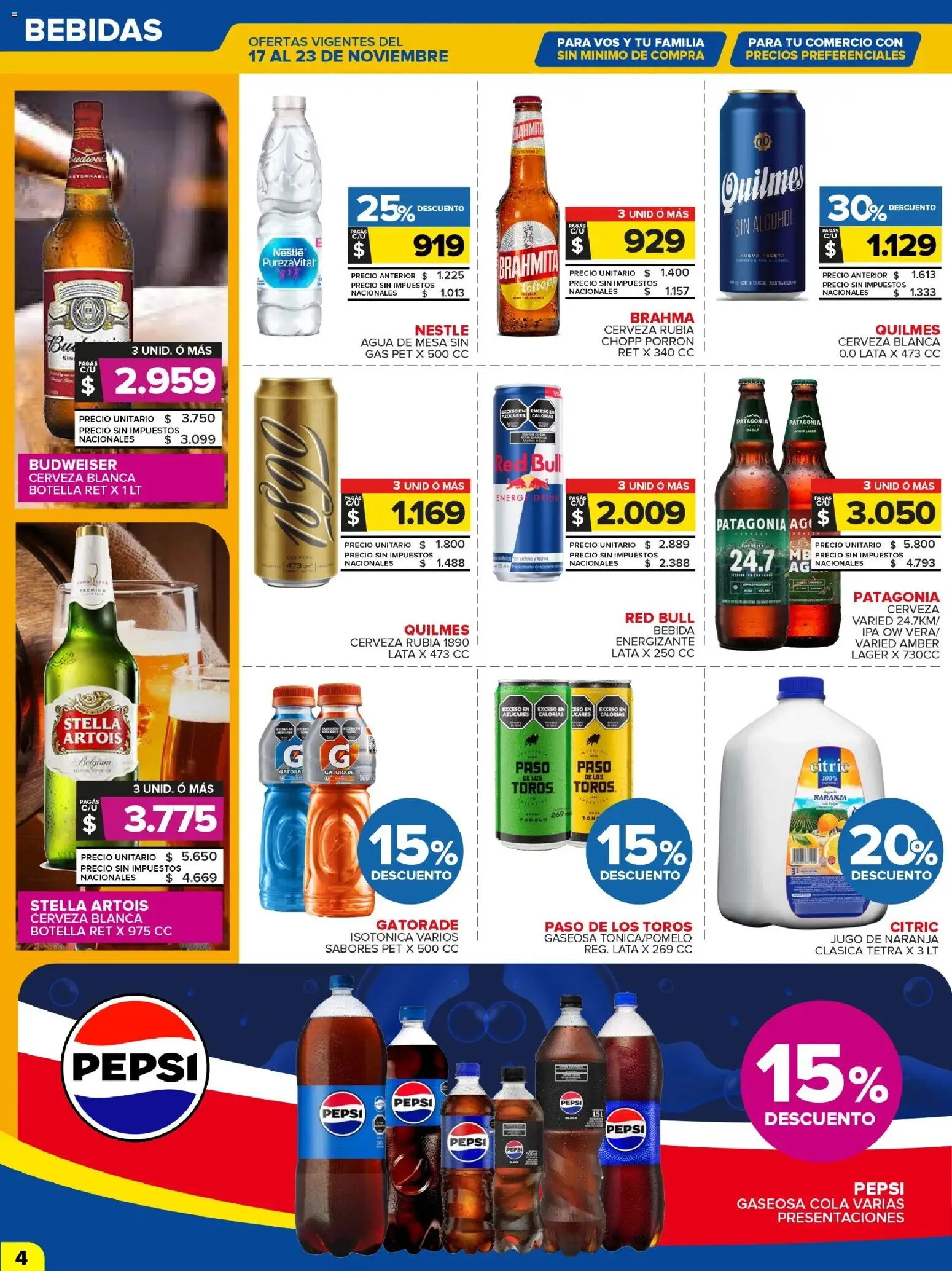 Carrefour Maxi catálogo │ válido desde el 17.11.2025 | Página: 6 | Productos: Mesa, Gaseosa, Agua, Cerveza
