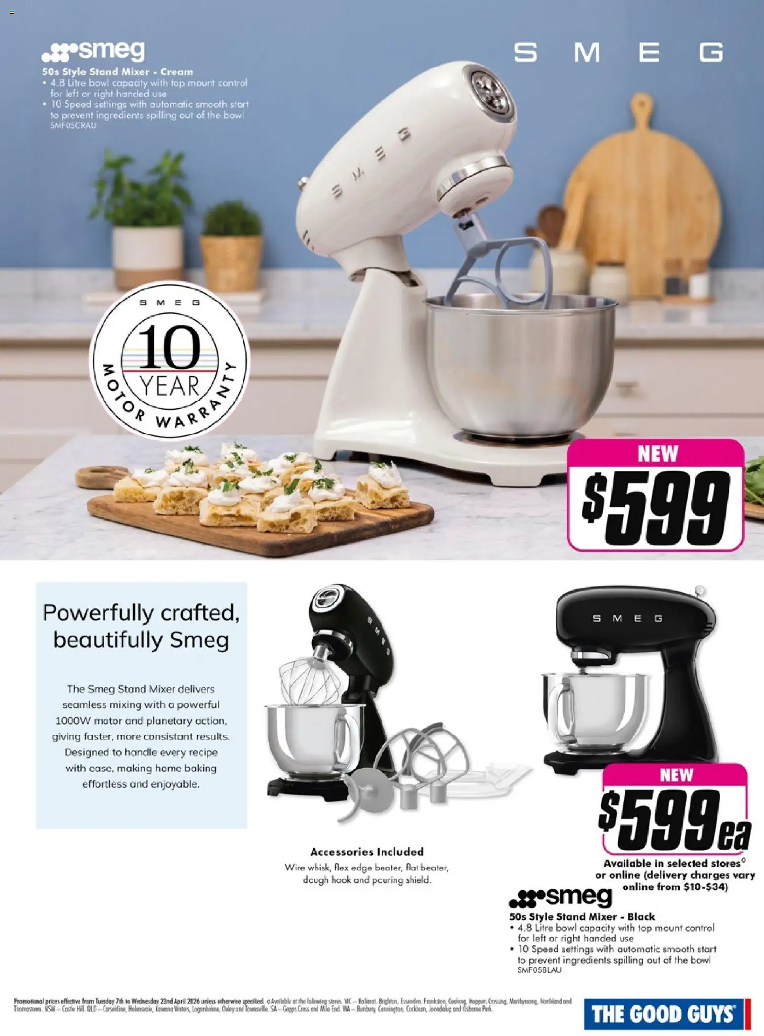 The Good Guys catalogue - valid from 06.04.2026 | Page: 26 | Products: Cream, Accessories, Mixer