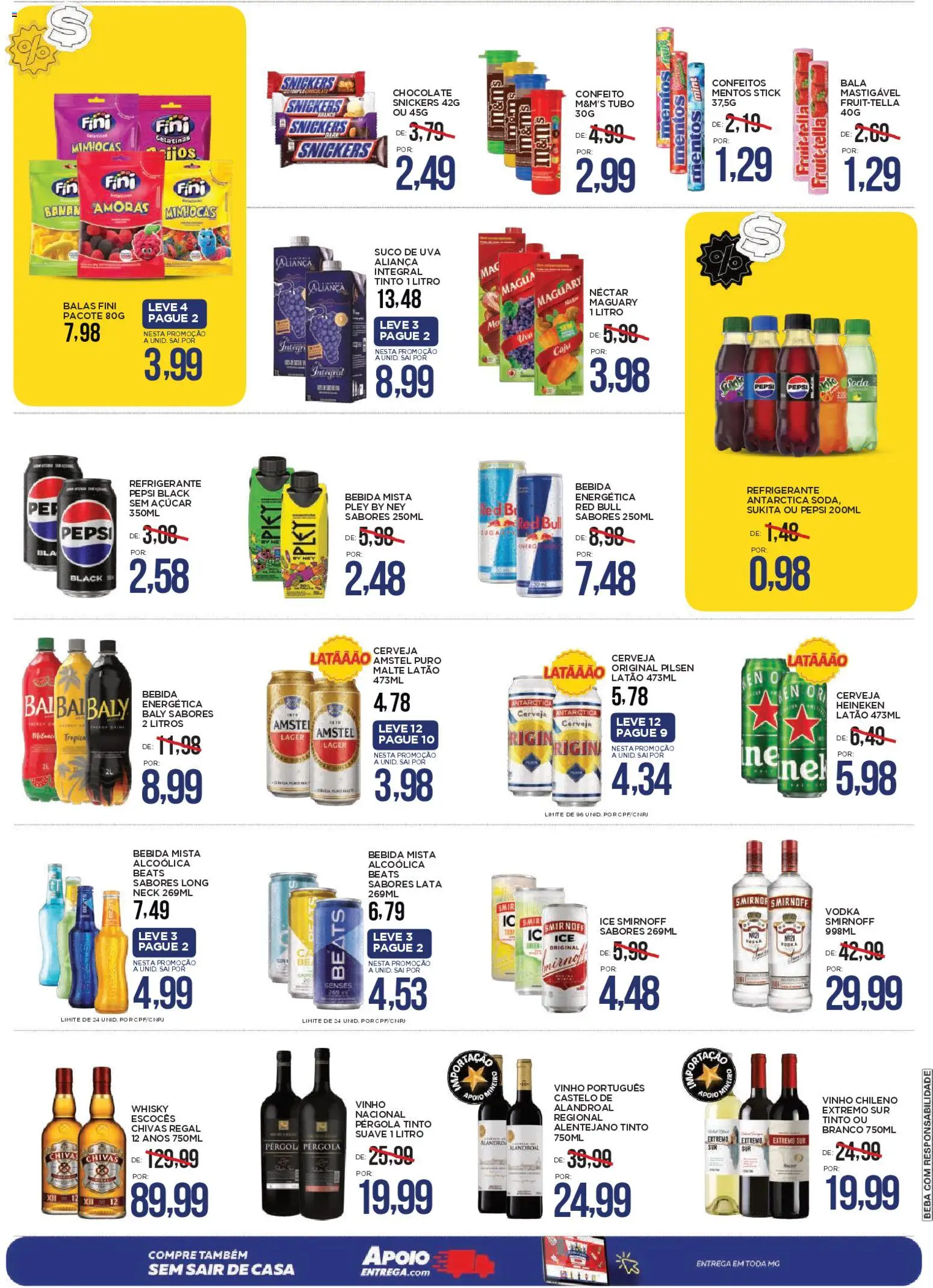 Apoio Mineiro Folheto - válido de 27.11.2025 | Página: 3 | Produtos: Caju, Cerveja, Bebida, Bala