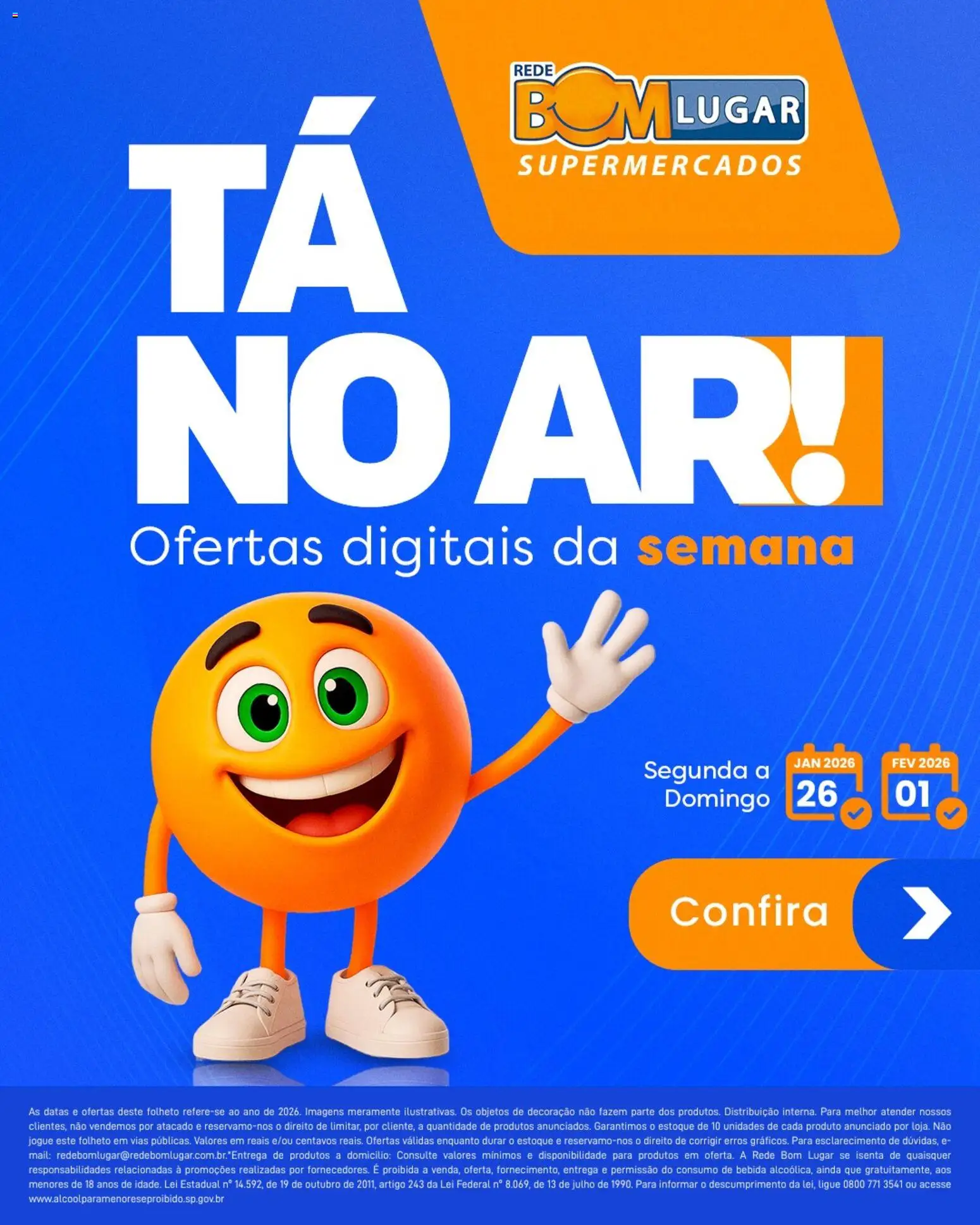 Rede Bom Lugar Folheto - válido de 26.01.2026 | Página: 1 | Produtos: Bebida