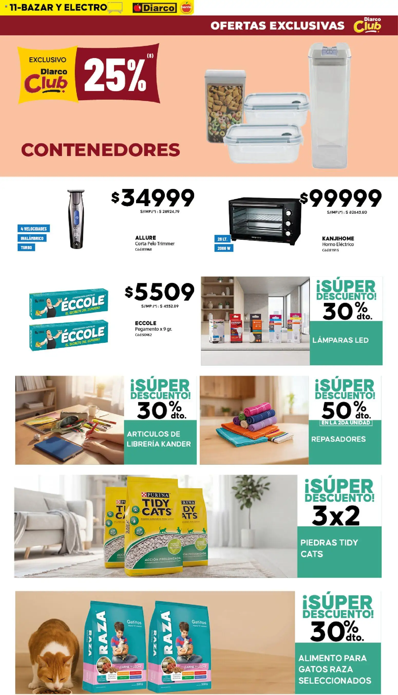 Diarco ofertas BARRIO │ válido desde el 16.03.2026 | Página: 11 | Productos: Horno, Zapatero, Horno eléctrico, Pegamento