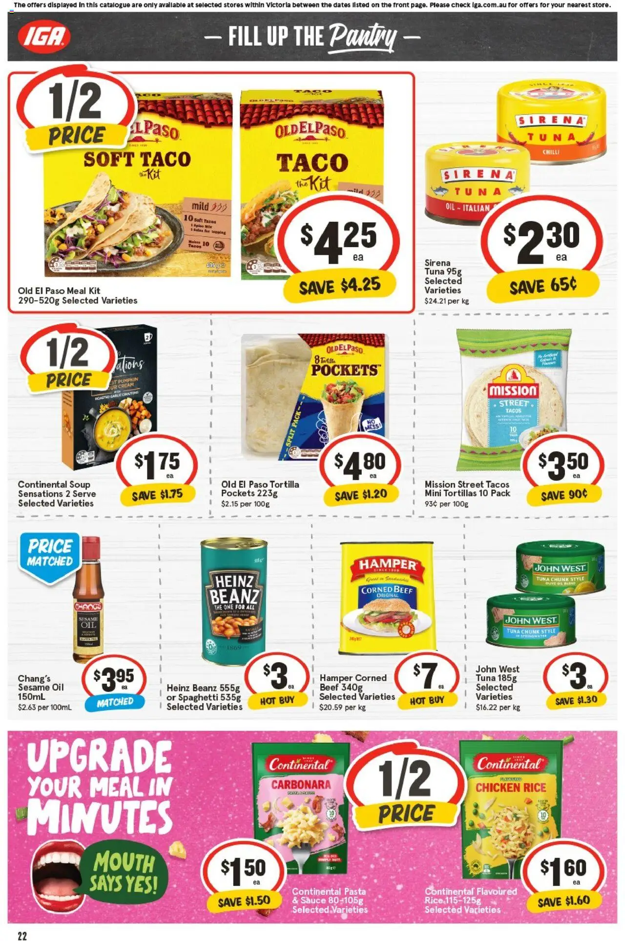 IGA catalogue - valid from 22.10.2025 | Page: 21 | Products: Butter, Beef, Cream, Soup