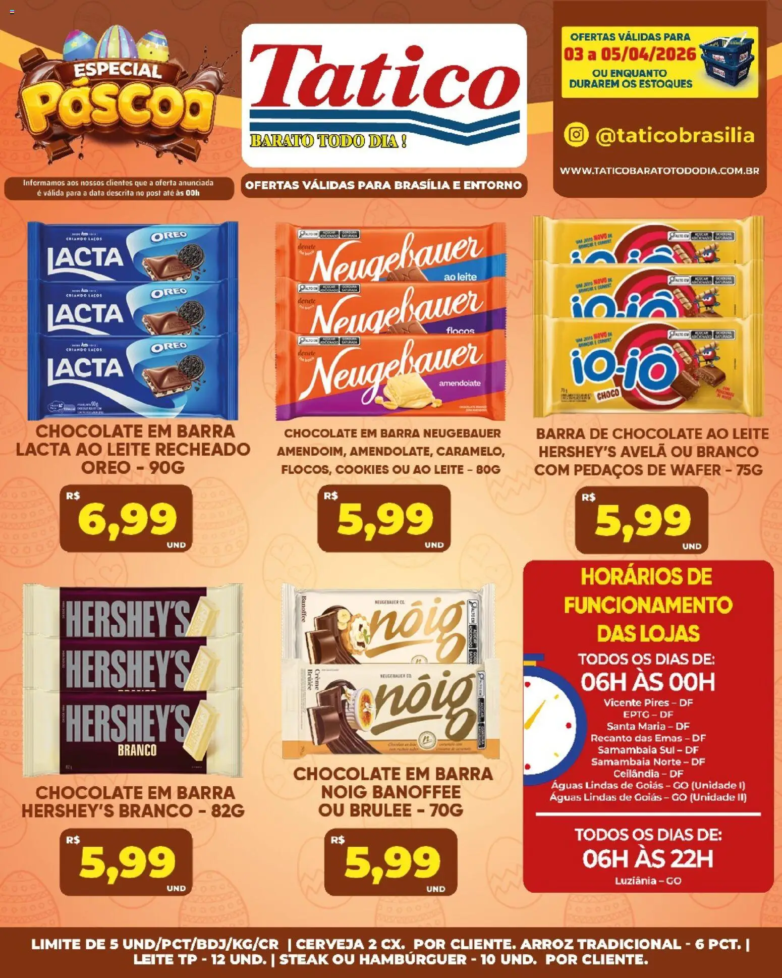 Tatico Folheto - válido de 03.04.2026 | Página: 19 | Produtos: Cerveja, Arroz, Creme, Avelã