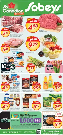 Preview of Sobeys weekly flyer / circulaire from shop Sobeys valid from 26.03.2026