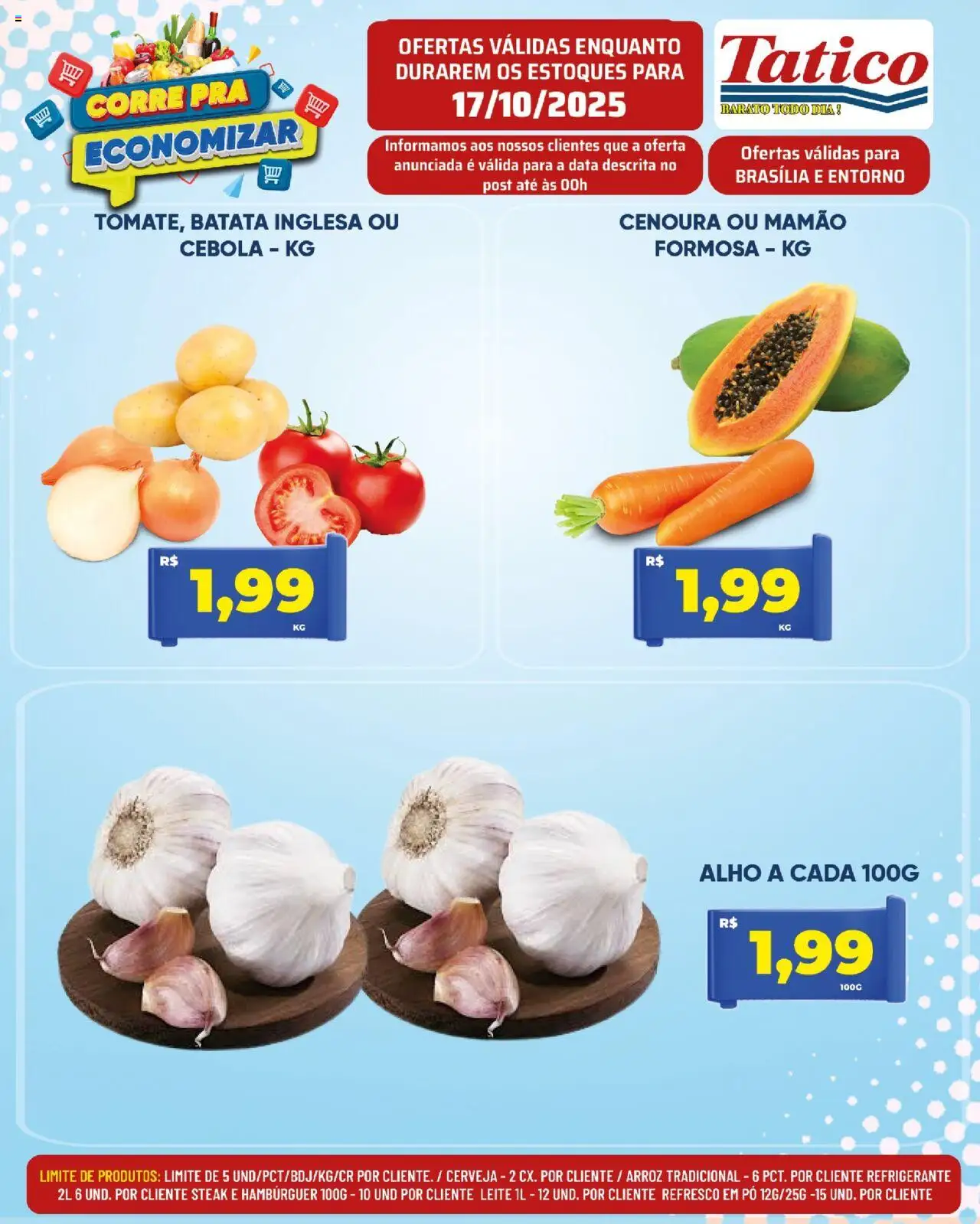 Tatico Folheto - válido de 18.10.2025 | Página: 25 | Produtos: Cebola, Cerveja, Cenoura, Refrigerante
