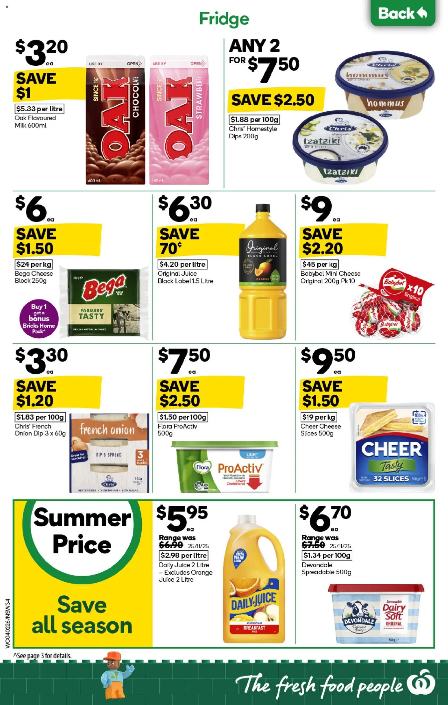 Woolworths catalogue - valid from 04.02.2026 | Page: 34 | Products: Dairy, Cheese, Juice, Fridge