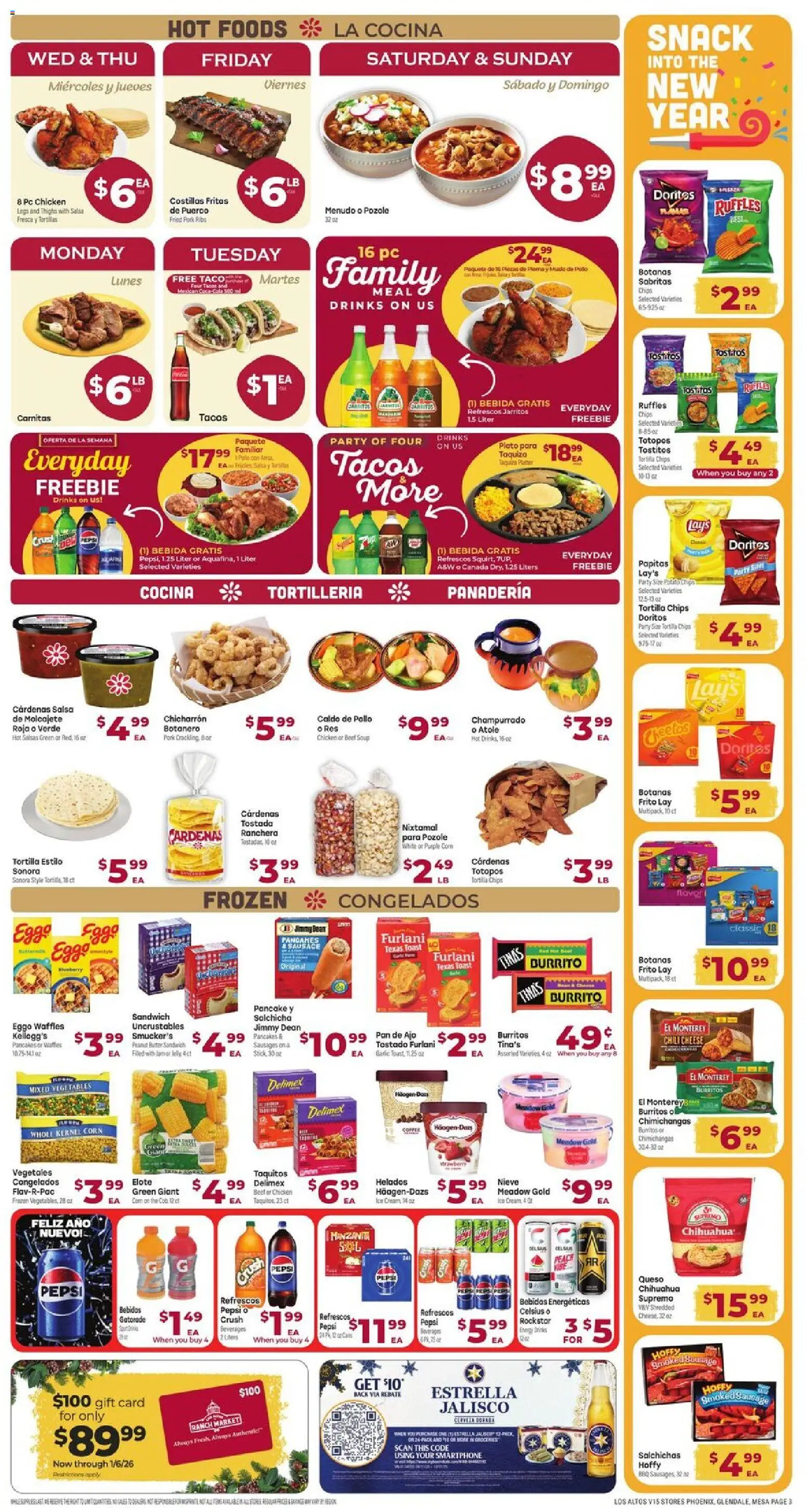 Cardenas Weekly Ad - AZ - valid from 26.12.2025 | Page: 3 | Products: Corn, Garlic, Smartphone, Pc