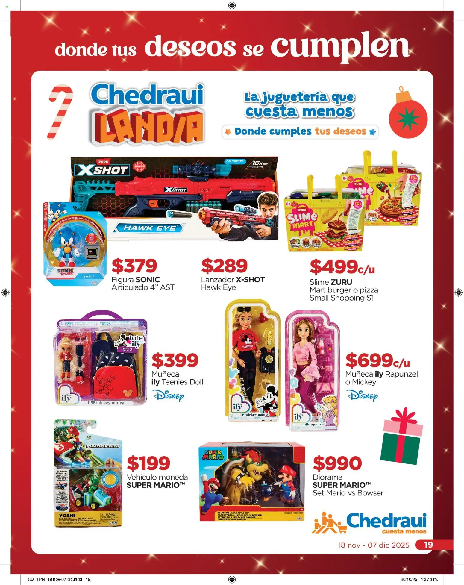 Nuevas ofertas de Chedraui válidas en toda la República Mexicana desde el 18.11.2025. ¡Encuentra las mejores ofertas en Chedraui folleto Navidad! | Página: 19 | Productos: Pizza, Mouse, Shot