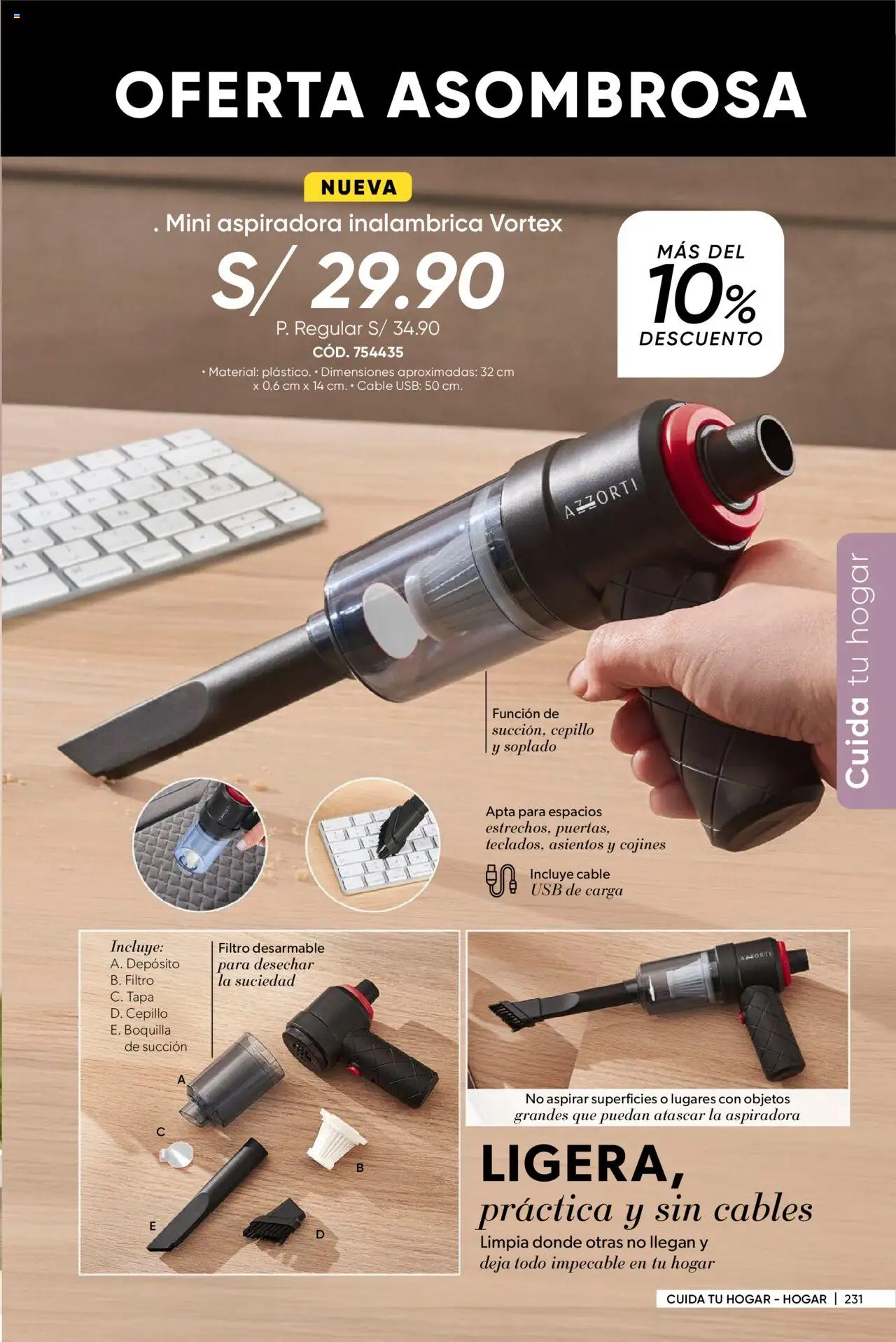 Catálogo Azzorti válido desde 28.07.2025 | Página: 233 | Productos: Cable, USB, Aspiradora