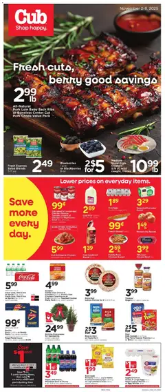 Preview of Cub Foods weekly ads valid from 02.11.2025