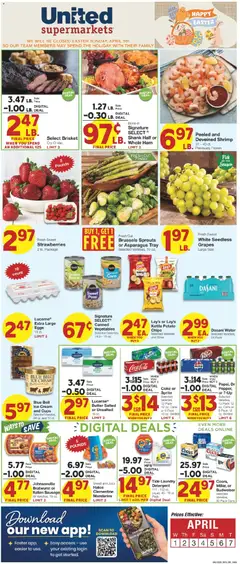Preview of United Supermarkets weekly ads valid from 31.03.2026