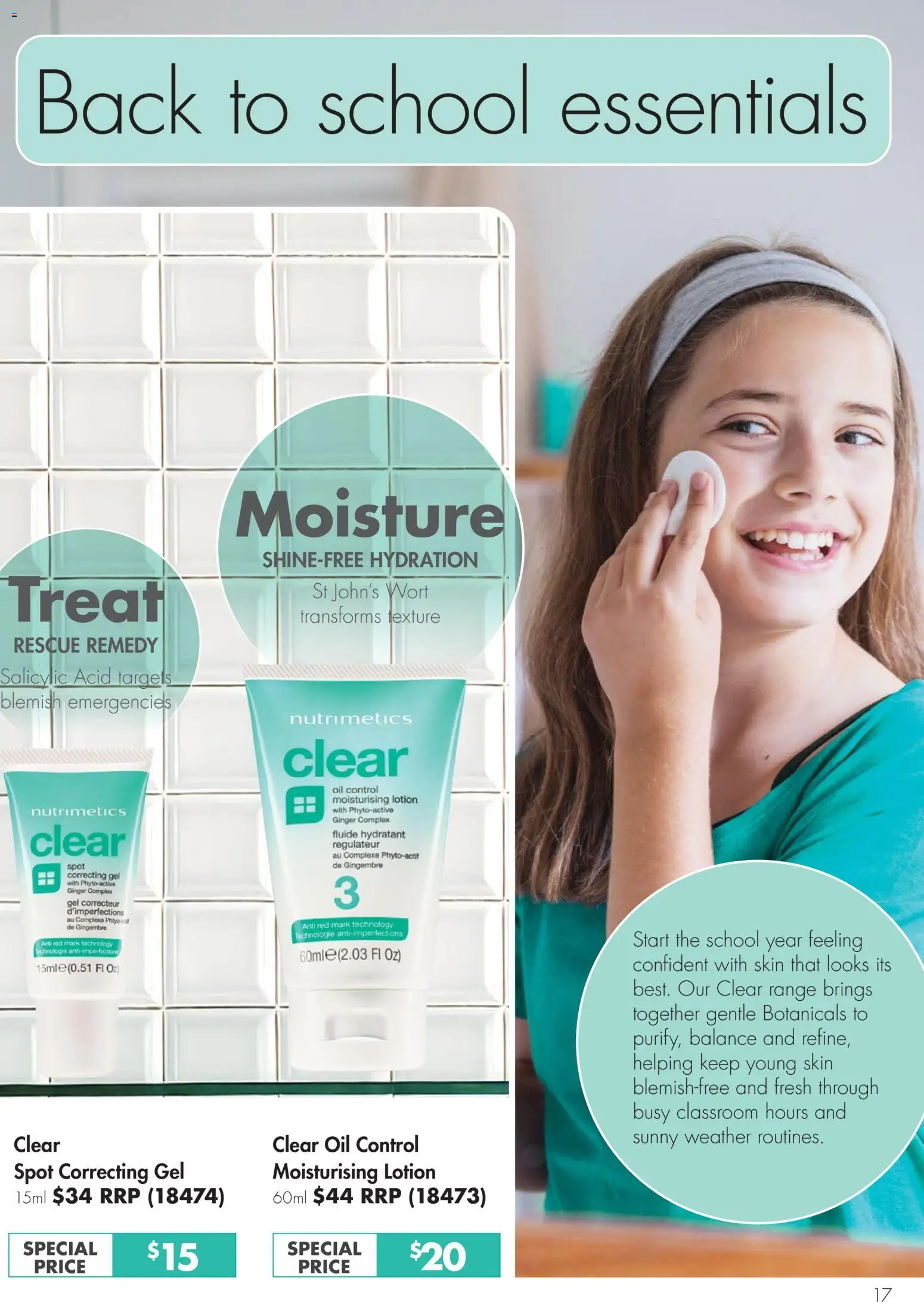 Nutrimetics catalogue - valid from 01.01.2026 | Page: 17 | Products: Oil, Ginger, Lotion, Blemish