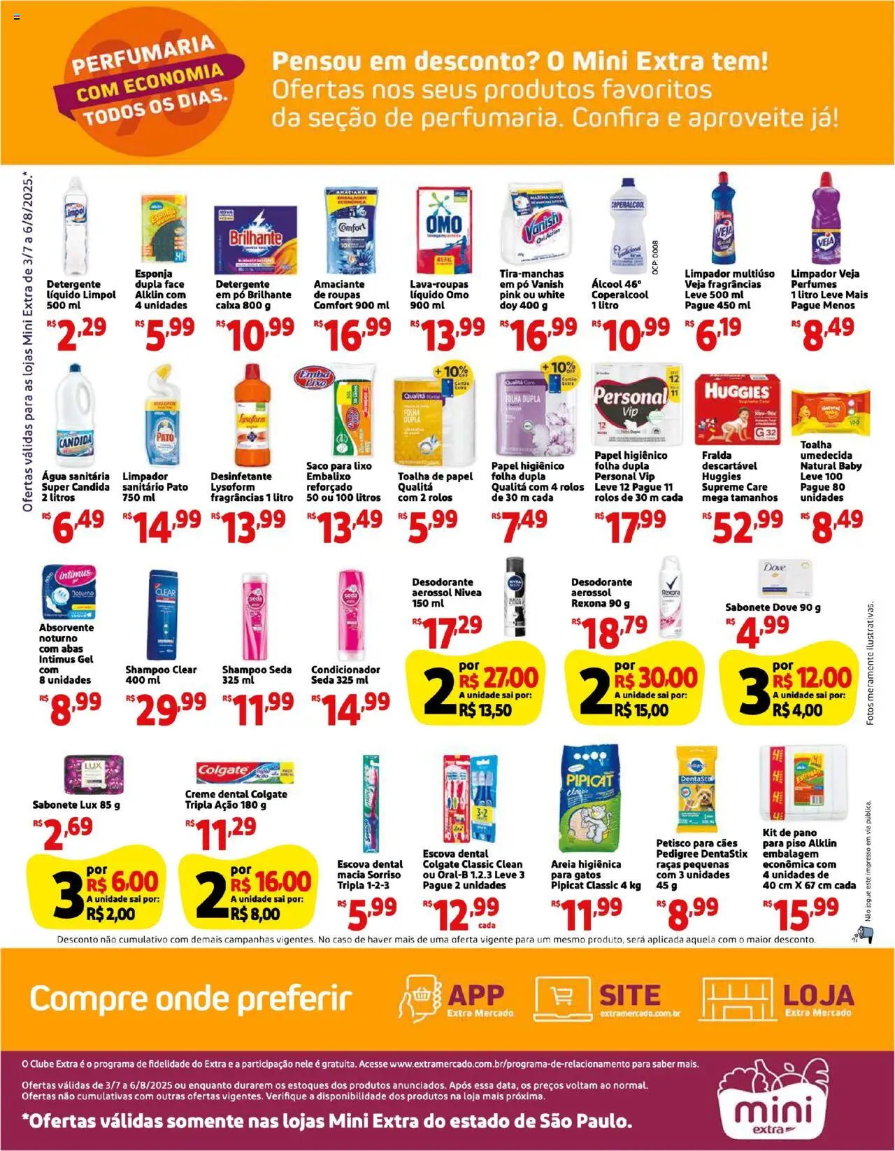 Mini Extra Folheto - válido de 03.07.2025 | Página: 4 | Produtos: Condicionador, Creme, Perfumes, Dove