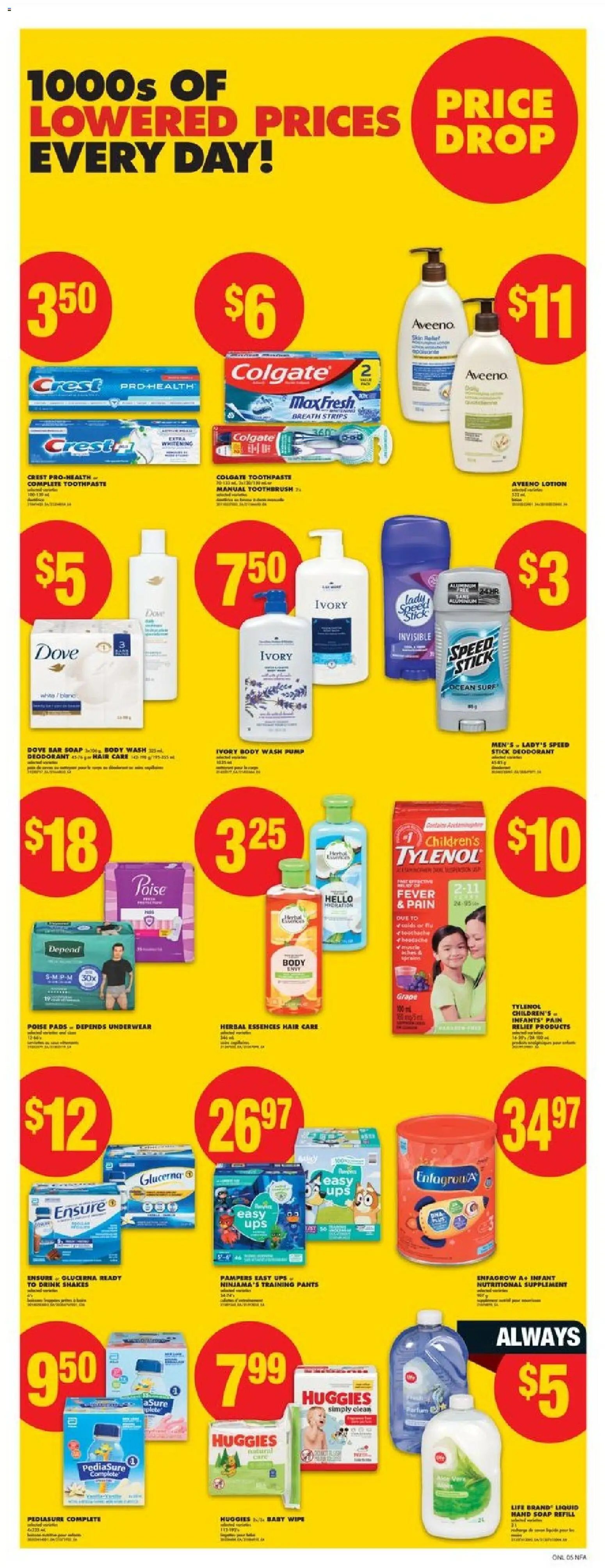 No Frills flyer valid from 29.01.2026 | Page: 9 | Products: Soap, Body wash, Toothpaste, Underwear