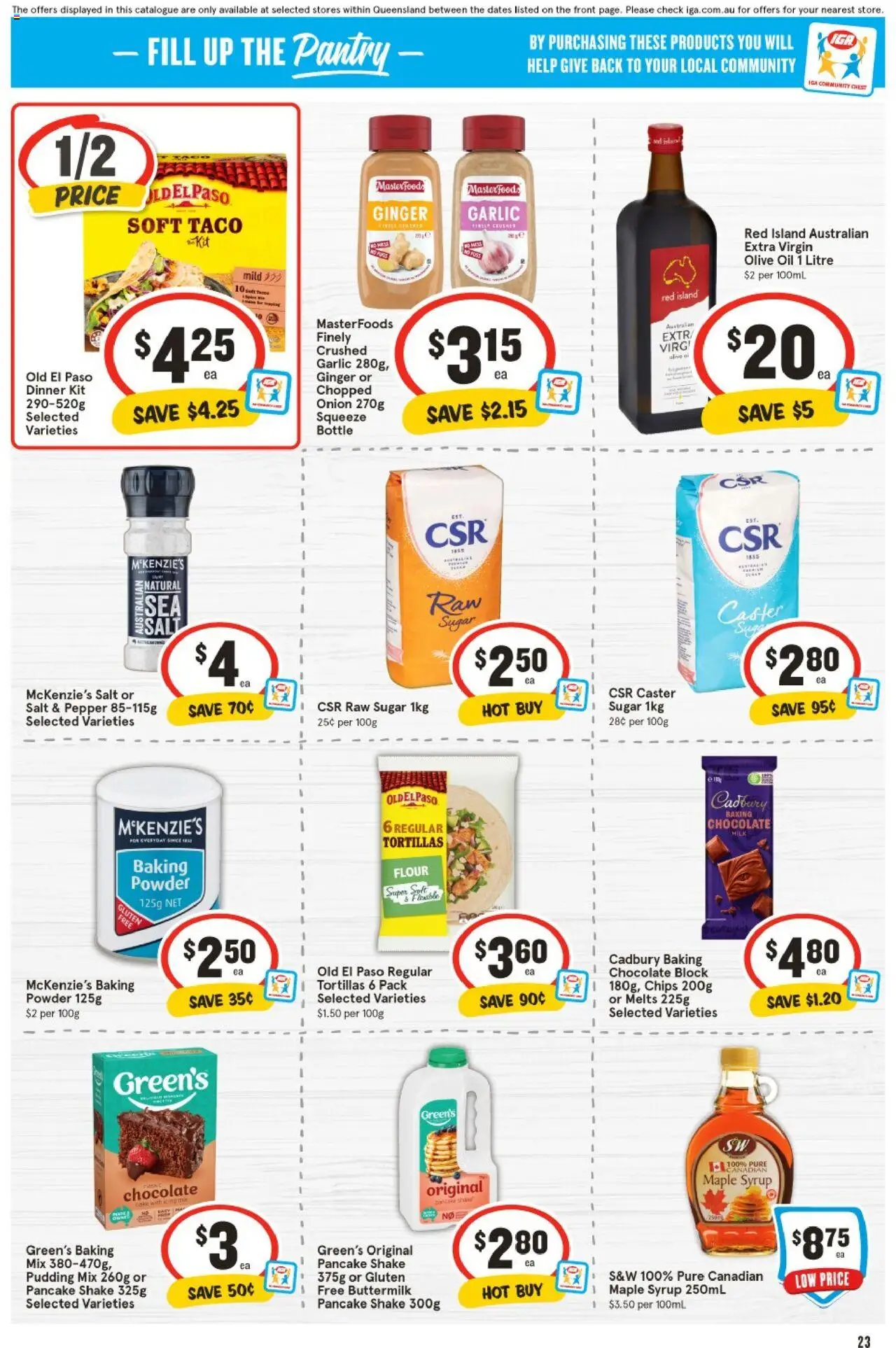 IGA catalogue - valid from 18.06.2025 | Page: 23 | Products: Oil, Ginger, Pudding, Garlic