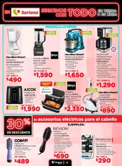 Vista previa de Soriana - Seguimos con todo Mercado Nacional, nuevo folleto de la tienda, válido en México a partir del 18.11.2025 | Página: 16 | Productos: Cafetera, Batidora, Freidora, Jarra