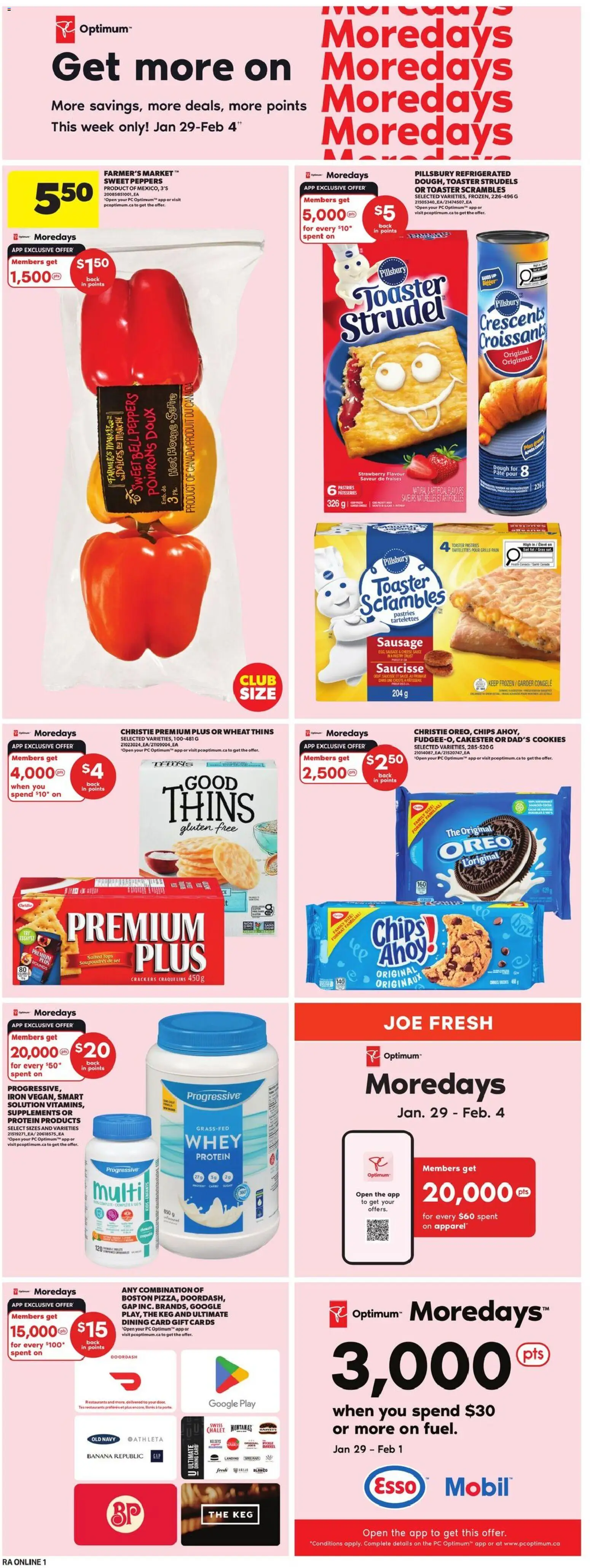 Atlantic Superstore flyer valid from 29.01.2026 | Page: 8 | Products: Chips, PC, Toaster, Cheese