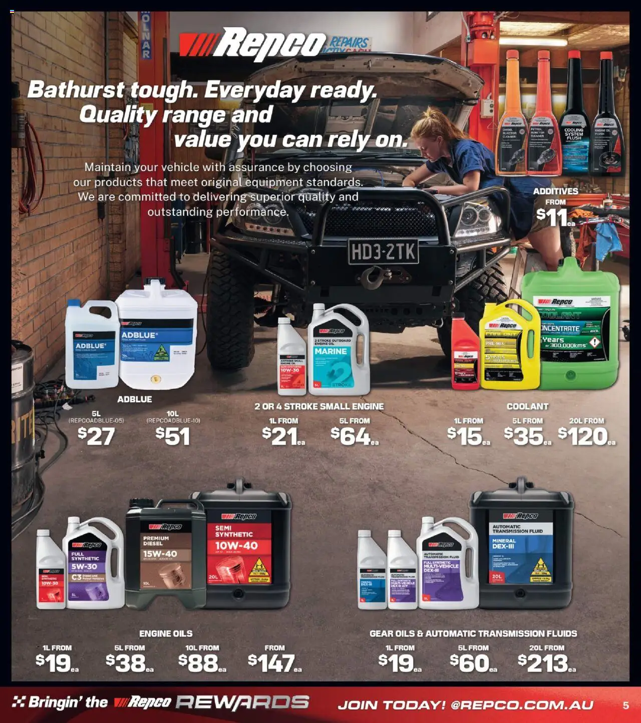 Repco catalogue - valid from 01.10.2025 | Page: 5 | Products: Cleaner, Oil