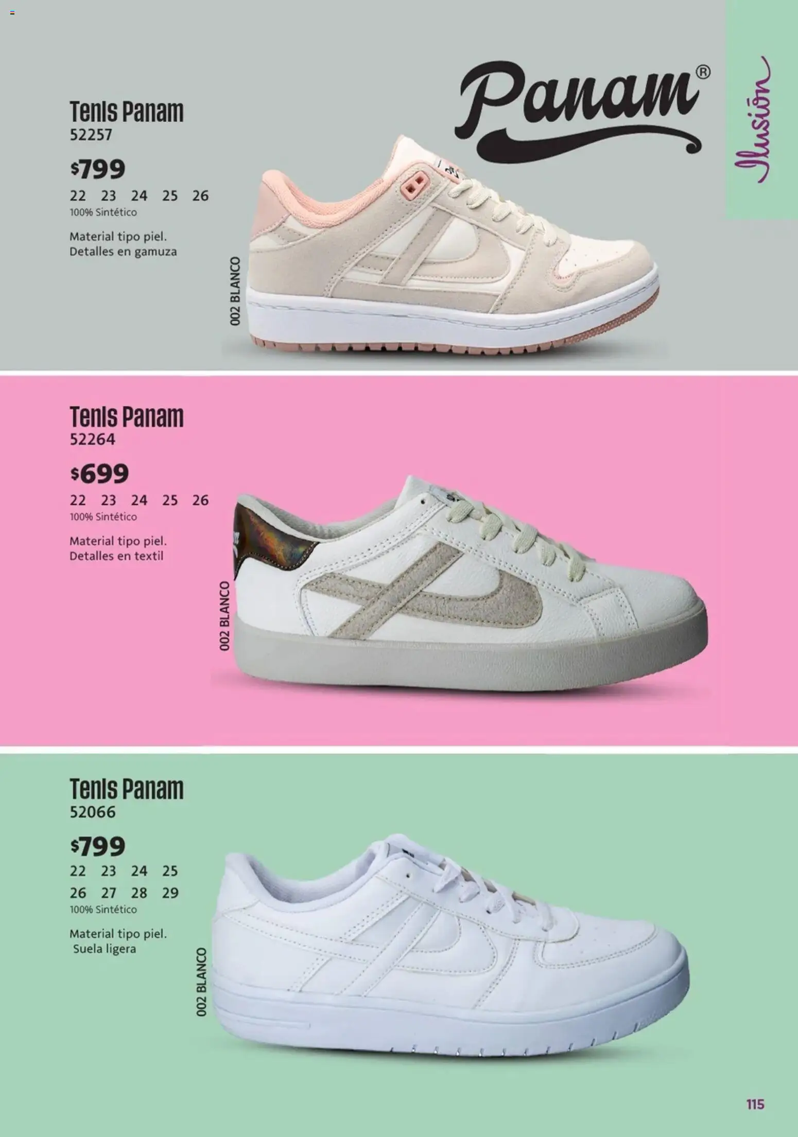 Nuevas ofertas de Ilusión válidas en toda la República Mexicana desde el 01.03.2026. ¡Encuentra las mejores ofertas en Ilusión catálogo Marcas Amigas! | Página: 117 | Productos: Tenis, Gamuza