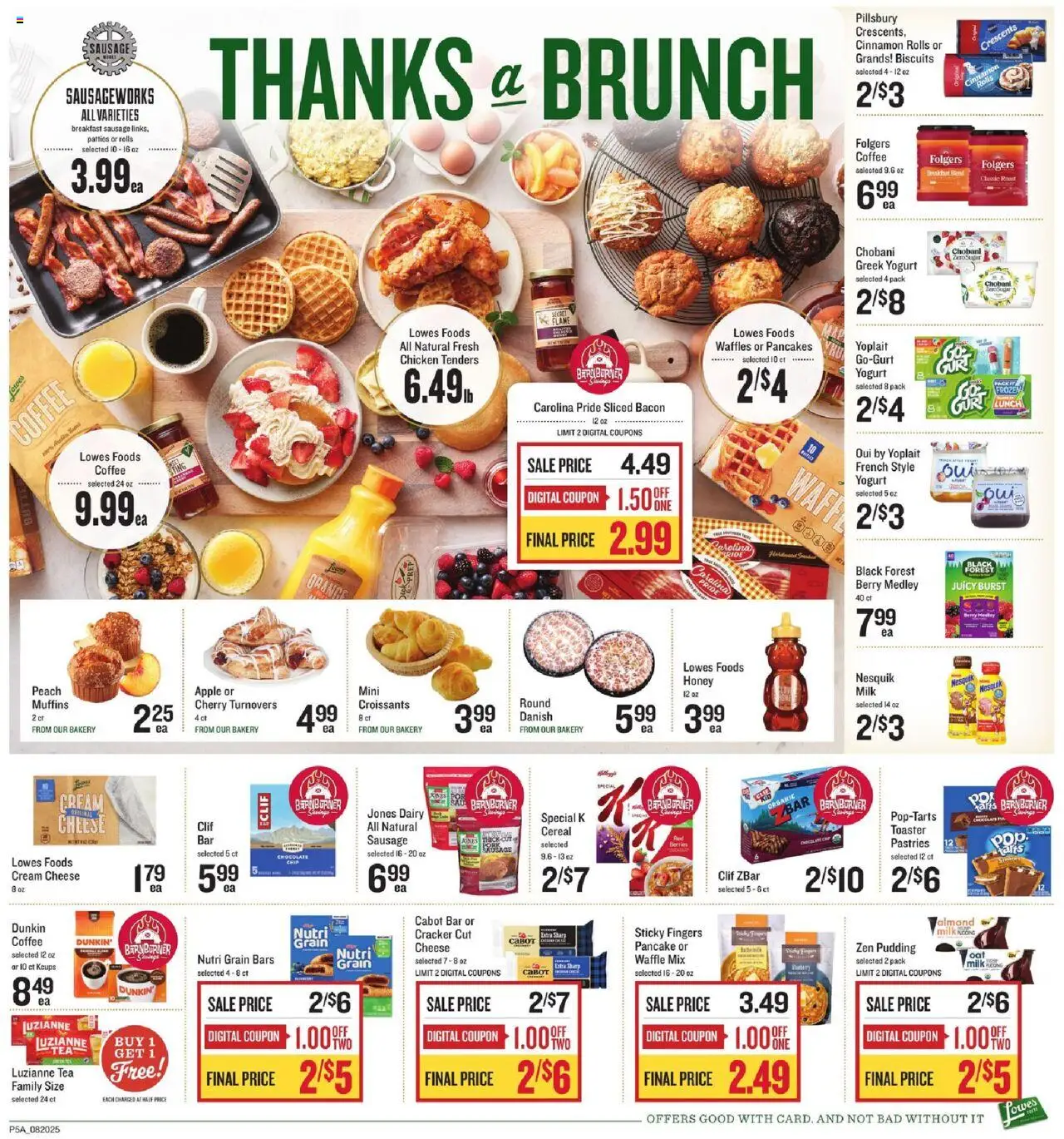 Lowes Foods Weekly Ad - valid from 20.08.2025 | Page: 7 | Products: Toaster, Berries, Chocolate, Tea