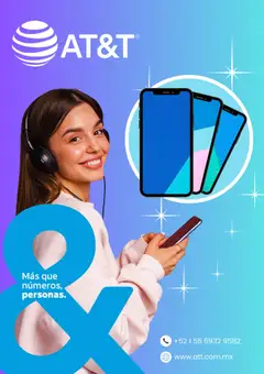 Vista previa de AT&T catálogo, nuevo folleto de la tienda, válido en México a partir del 22.12.2025
