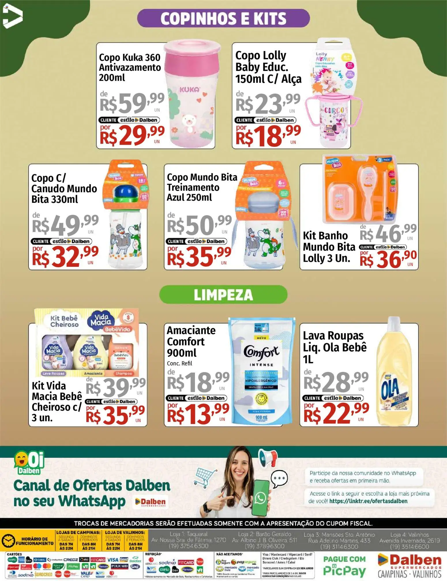 Supermercado Dalben Folheto - válido de 26.01.2026 | Página: 4 | Produtos: Roupas, Amaciante