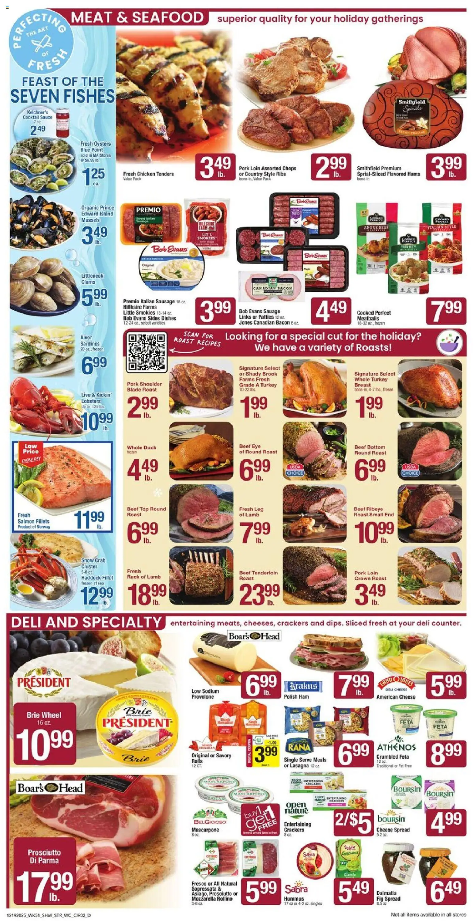 Star Market Weekly Ad - MA - valid from 19.12.2025 | Page: 2 | Products: Cheese, Ham, Pork, Sausage