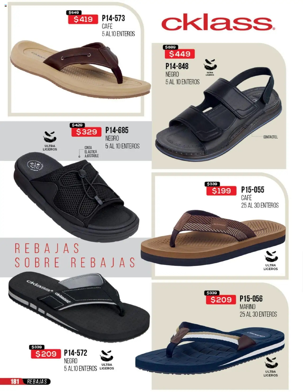 Nuevas ofertas de Cklass válidas en toda la República Mexicana desde el 23.06.2025. ¡Encuentra las mejores ofertas en Cklass catálogo Rebajas Sobre Calzado! | Página: 182 | Productos: Café, Cinta, Sobre