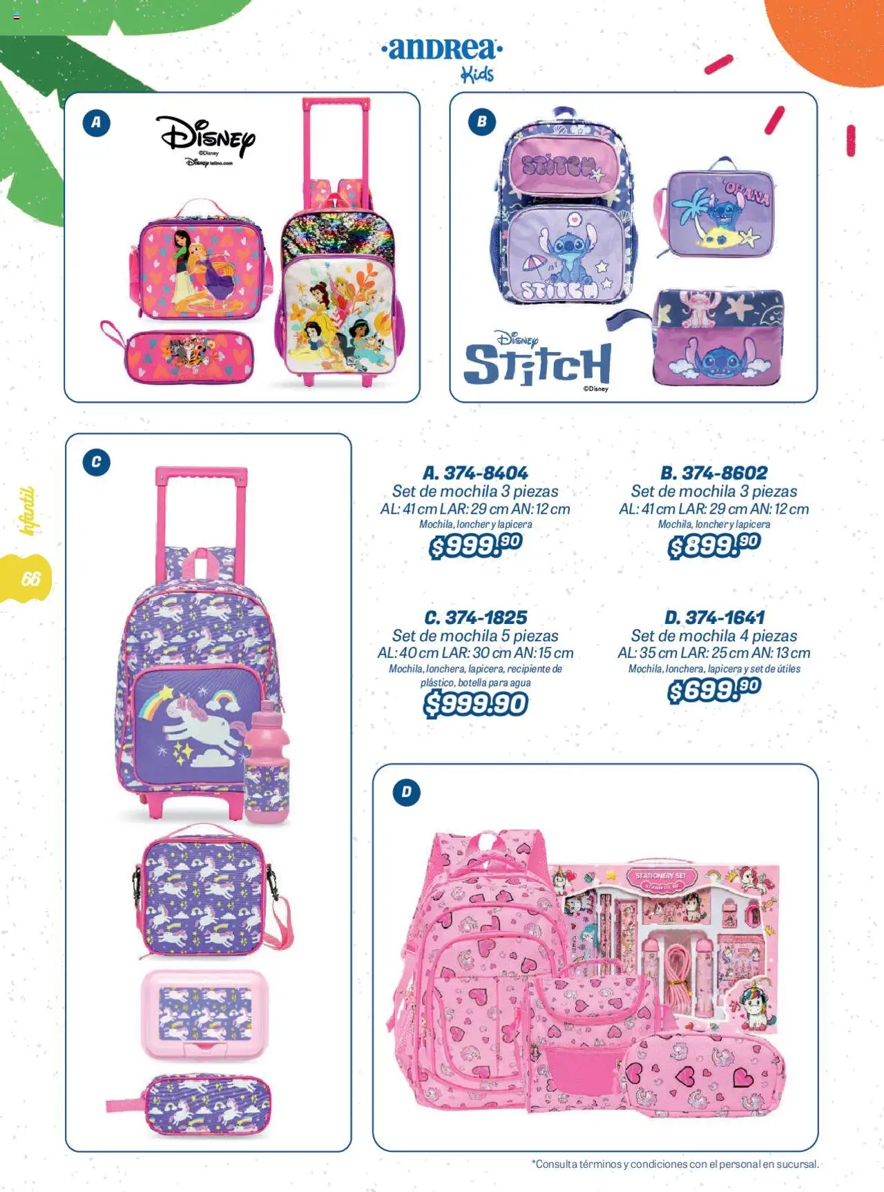 Nuevas ofertas de Andrea válidas en toda la República Mexicana desde el 22.06.2025. ¡Encuentra las mejores ofertas en Andrea catálogo Summer Time! | Página: 66 | Productos: Agua, Mochila, Botella