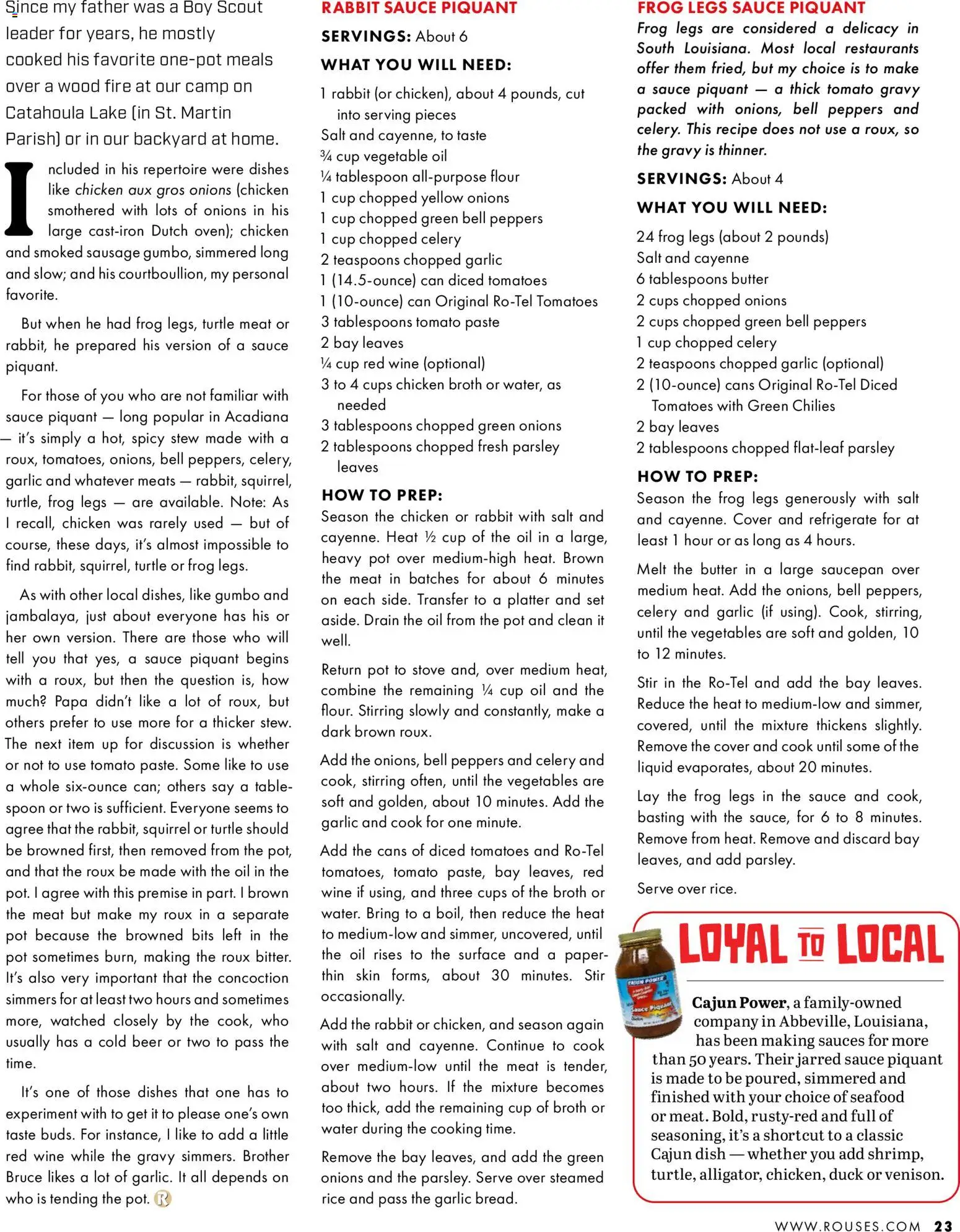 Rouses Magazine Winter 2025 - valid from 20.11.2025 | Page: 25 | Products: Beer, Vegetables, Salt, Stove