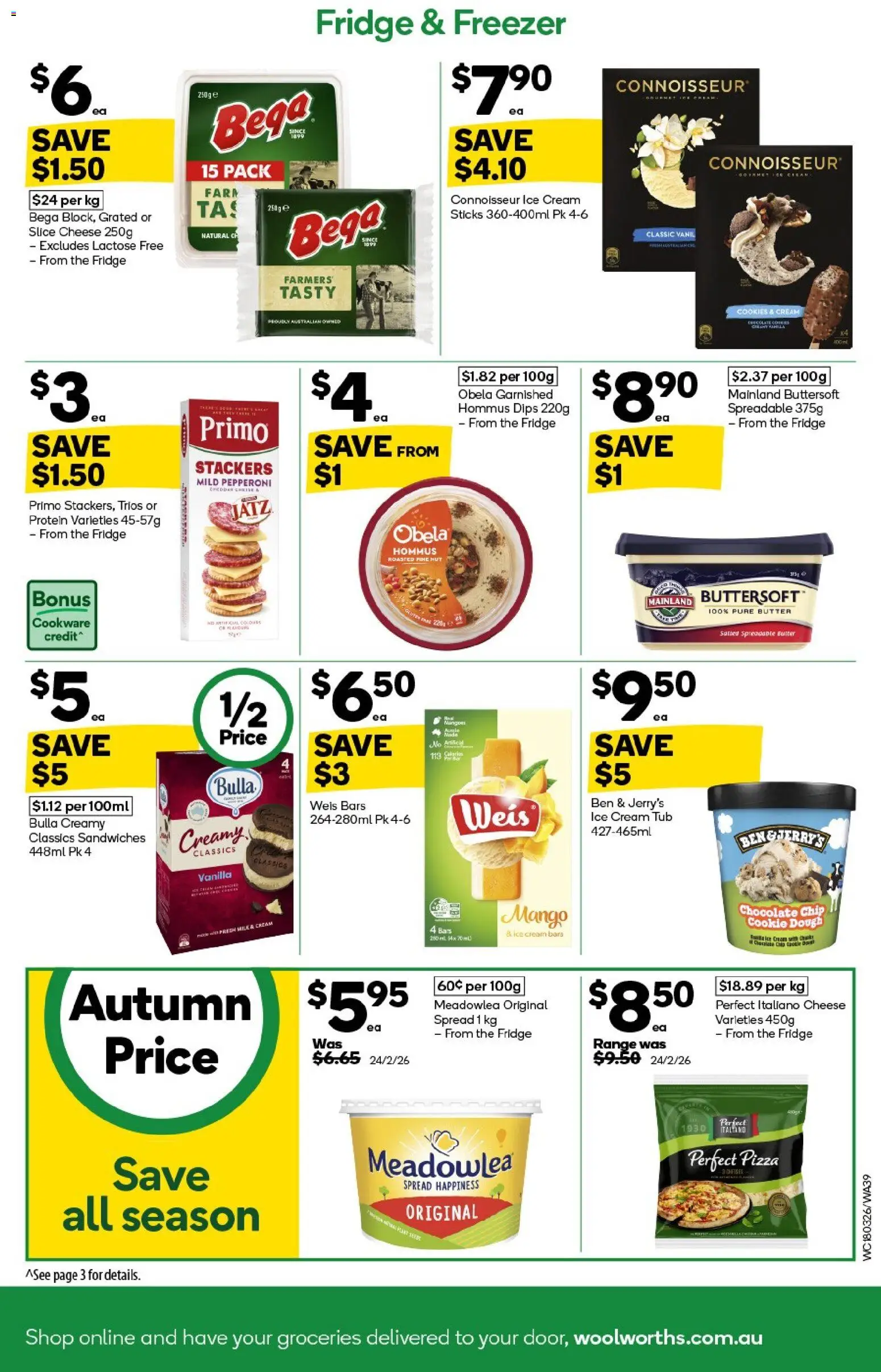 Woolworths catalogue - valid from 18.03.2026 | Page: 39 | Products: Cream, Mango, Fridge, Freezer
