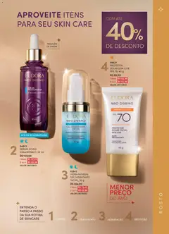 Eudora - Revista 03/2026 - Pré-Visualização do folheto da loja Eudora, válido de 26.01.2026 | Página: 39 | Produtos: Protetor solar, Sérum, Creme, Protetor solar facial